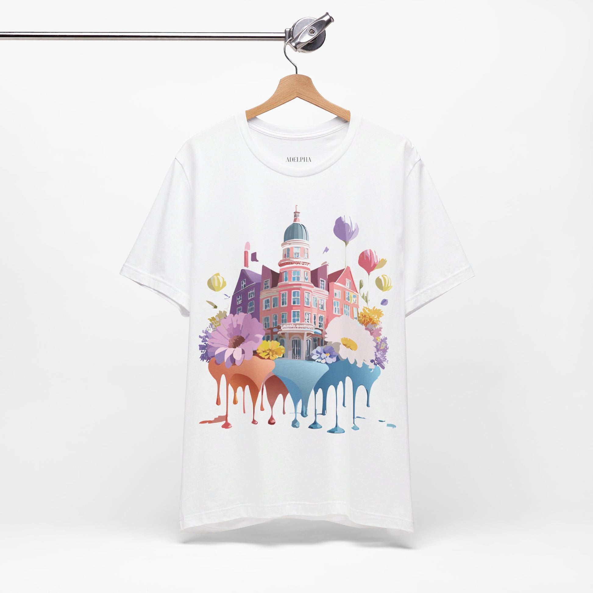 Natural Cotton Tee Shirt - Beautiful Places Collection - Amsterdam Printify