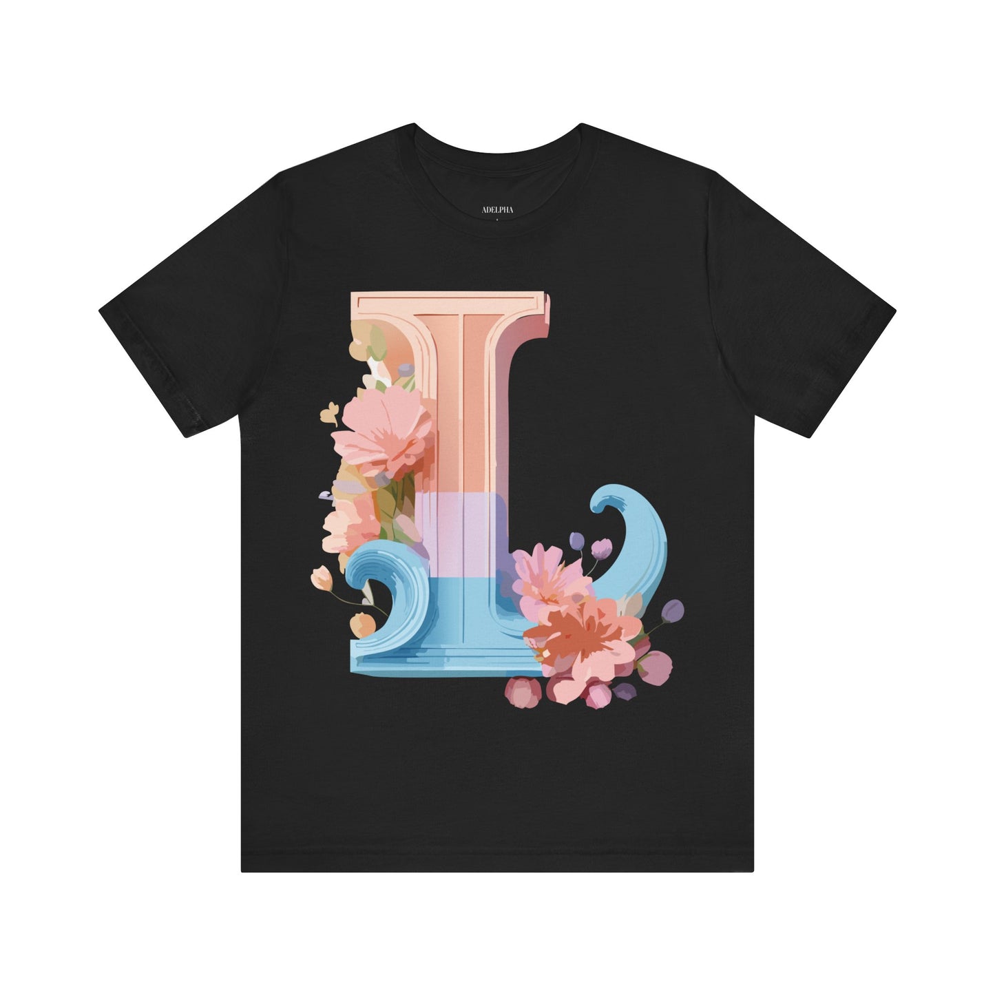 Natural Cotton Tee Shirt - Letters Collection - L Printify