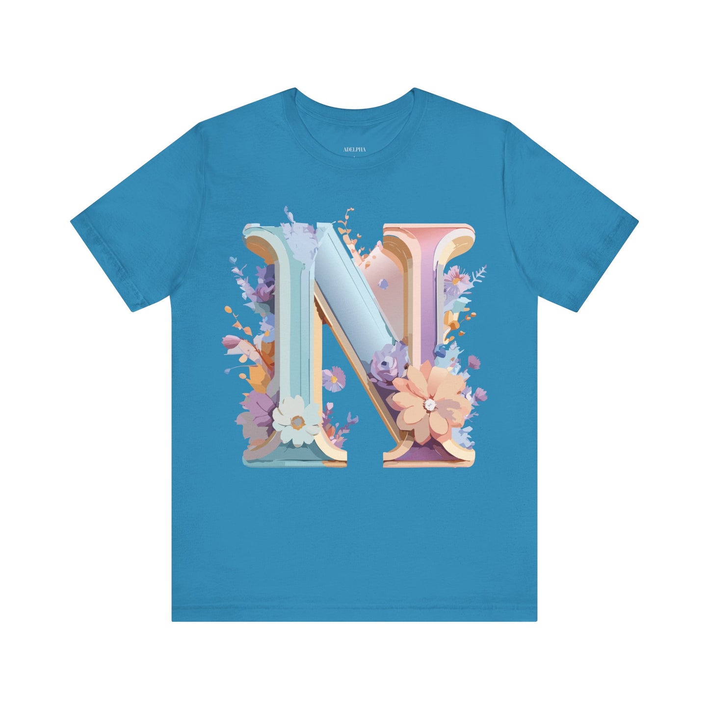 Natural Cotton Tee Shirt - Letters Collection - N Printify