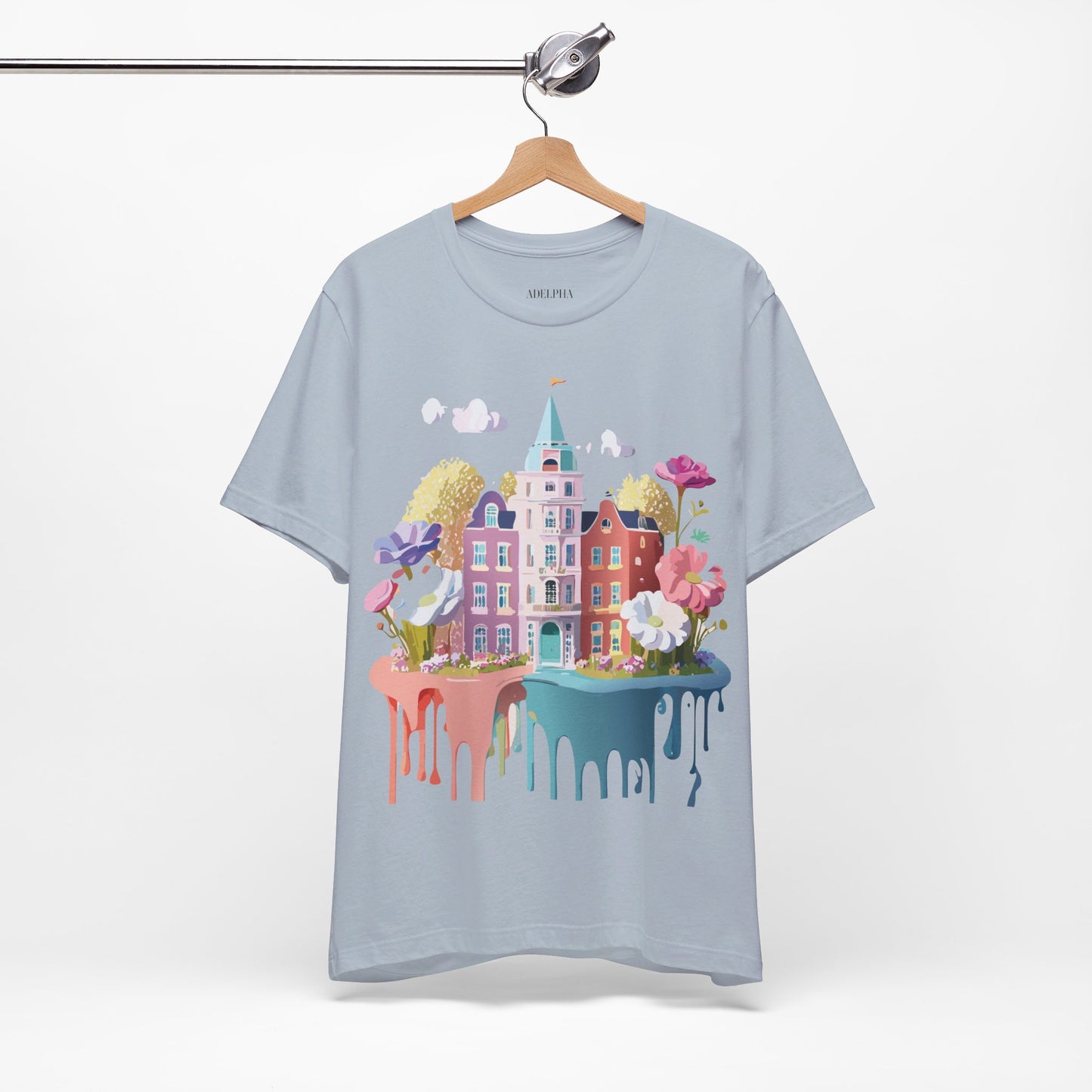Natural Cotton Tee Shirt - Beautiful Places Collection - Amsterdam Printify