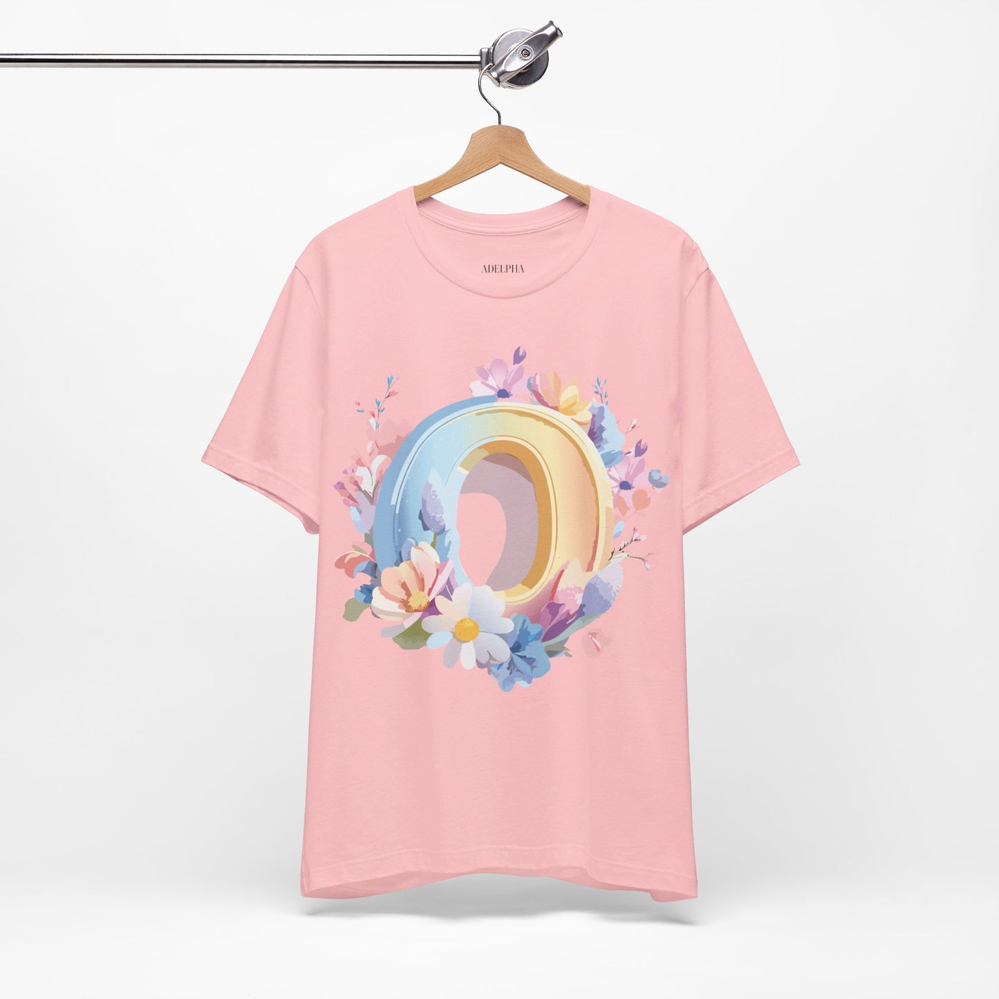 Natural Cotton Tee Shirt - Letters Collection - O Printify