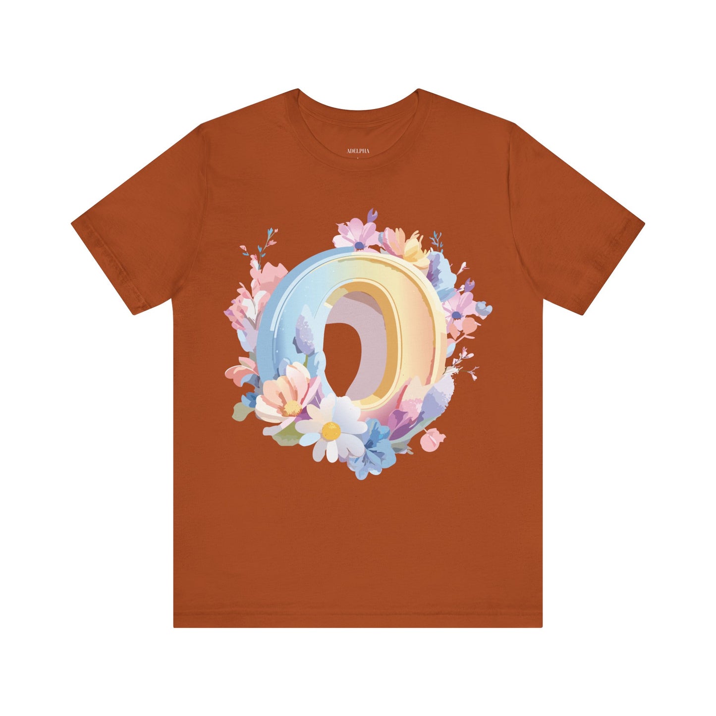 Natural Cotton Tee Shirt - Letters Collection - O Printify