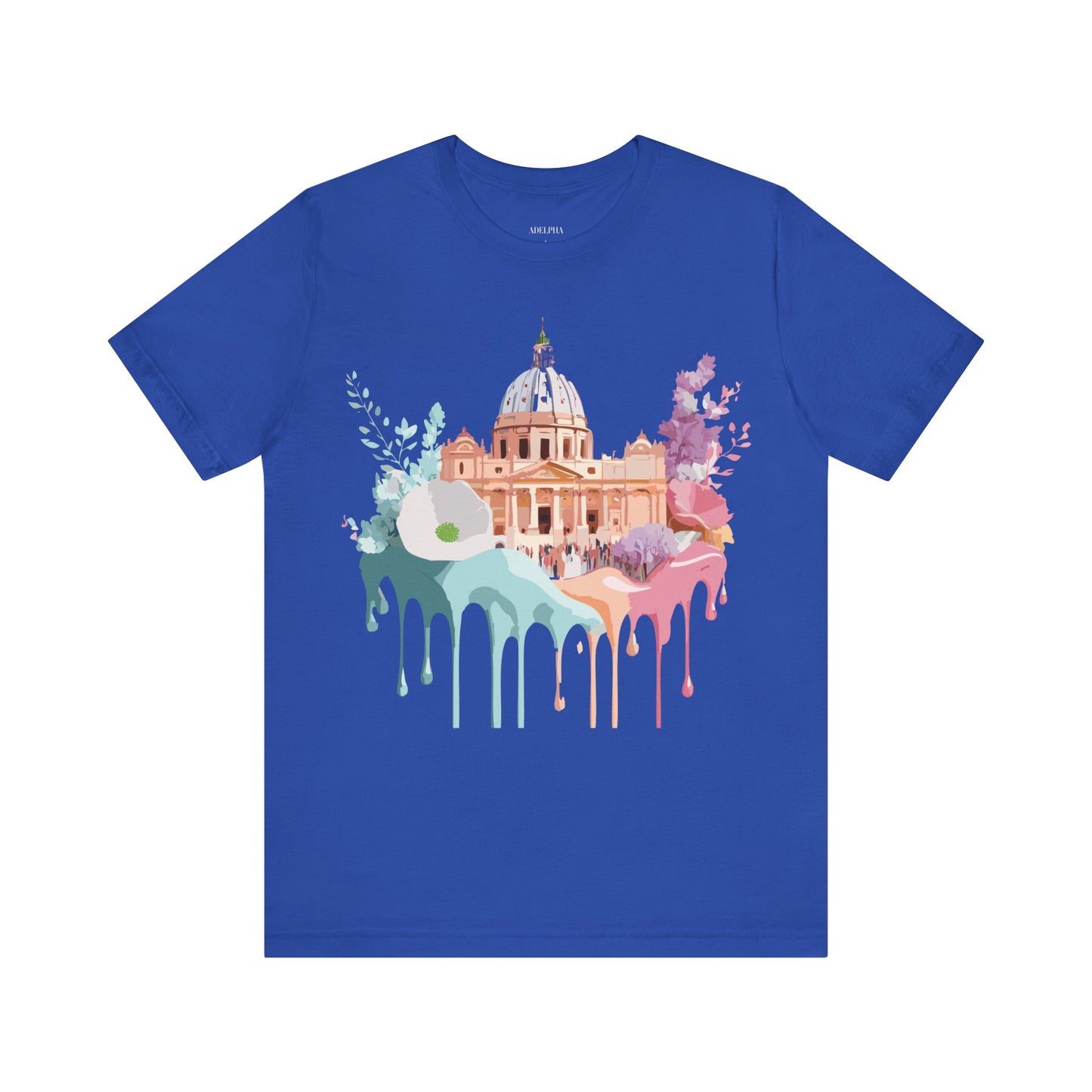 Natural Cotton Tee Shirt - Beautiful Places Collection - Rome Printify