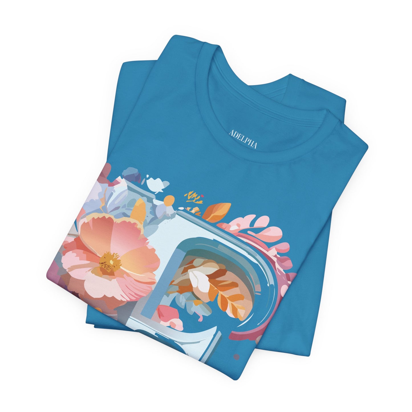 Natural Cotton Tee Shirt - Letters Collection - F Printify