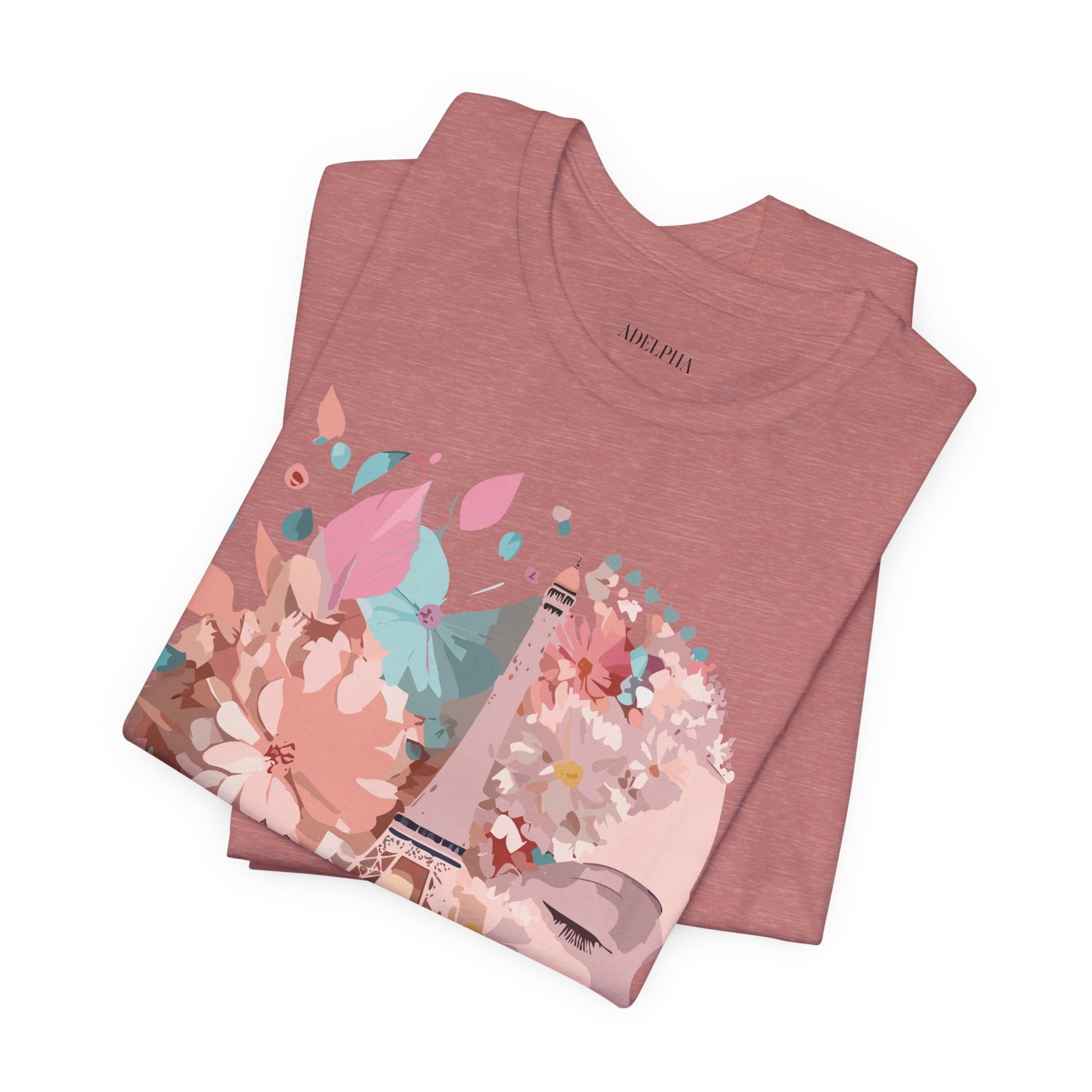 Natural Cotton Tee Shirt - Beautiful Places Collection - Paris Printify