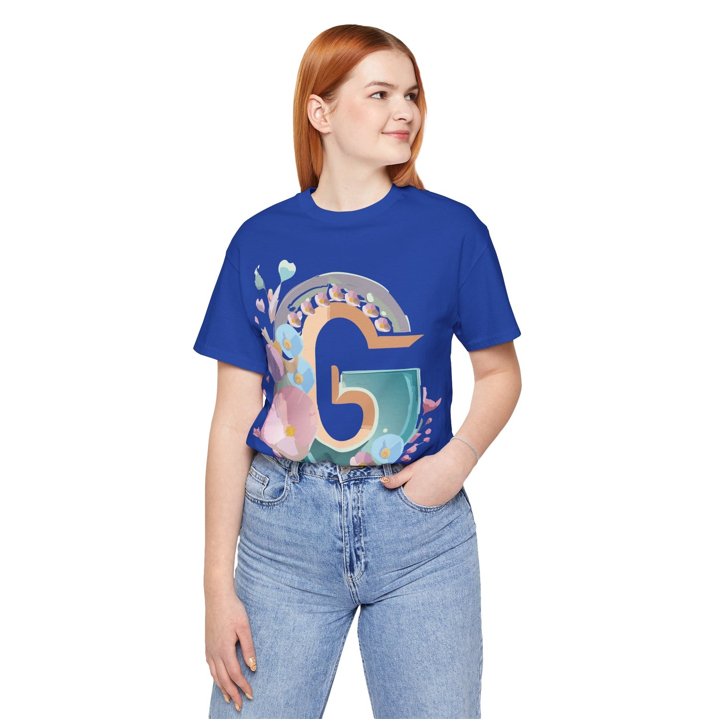 Natural Cotton Tee Shirt - Letters Collection - G Printify
