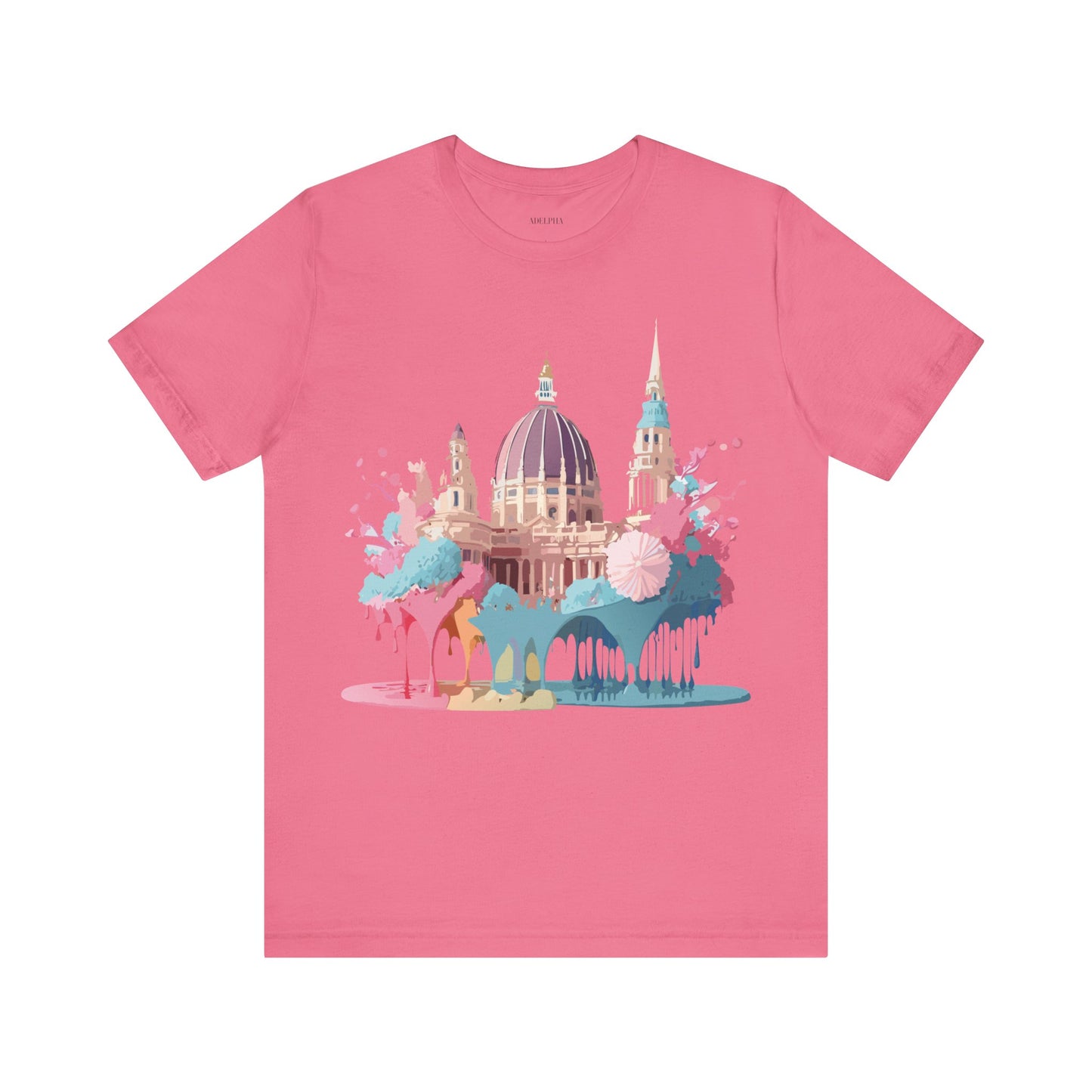 Natural Cotton Tee Shirt - Beautiful Places Collection - Vienna Printify