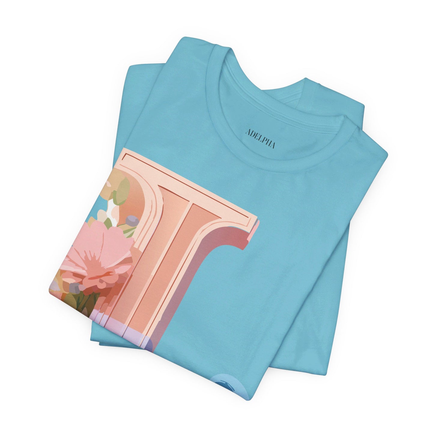 Natural Cotton Tee Shirt - Letters Collection - L Printify
