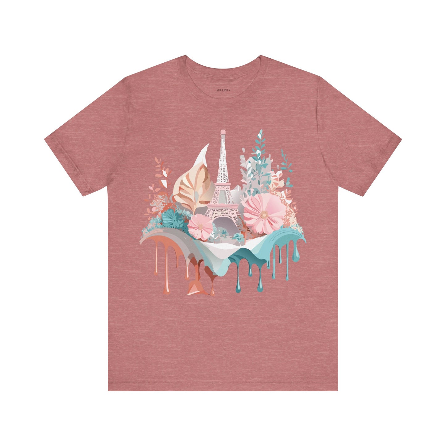 Natural Cotton Tee Shirt - Beautiful Places Collection - Paris Printify