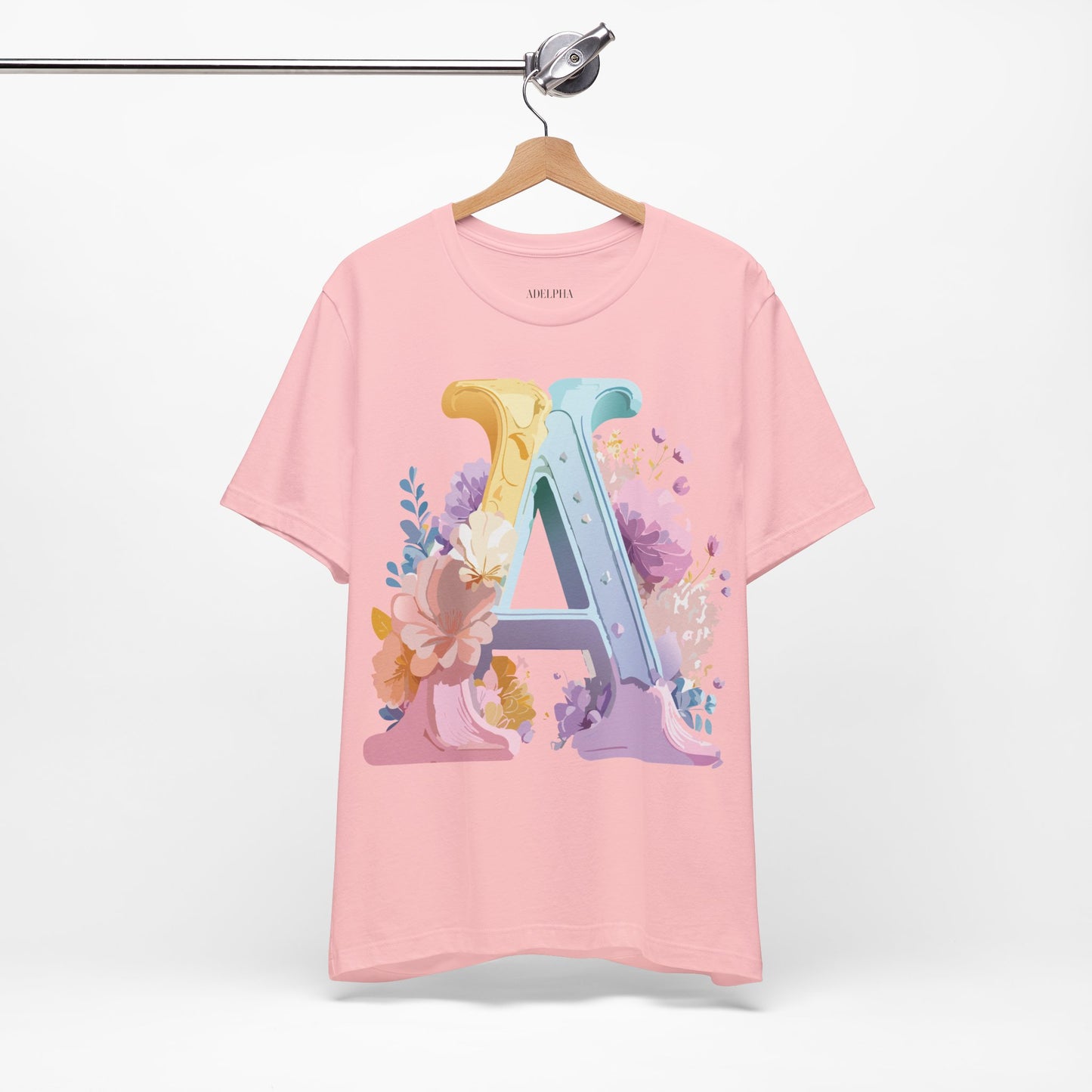 Natural Cotton Tee Shirt - Letters Collection - A Printify
