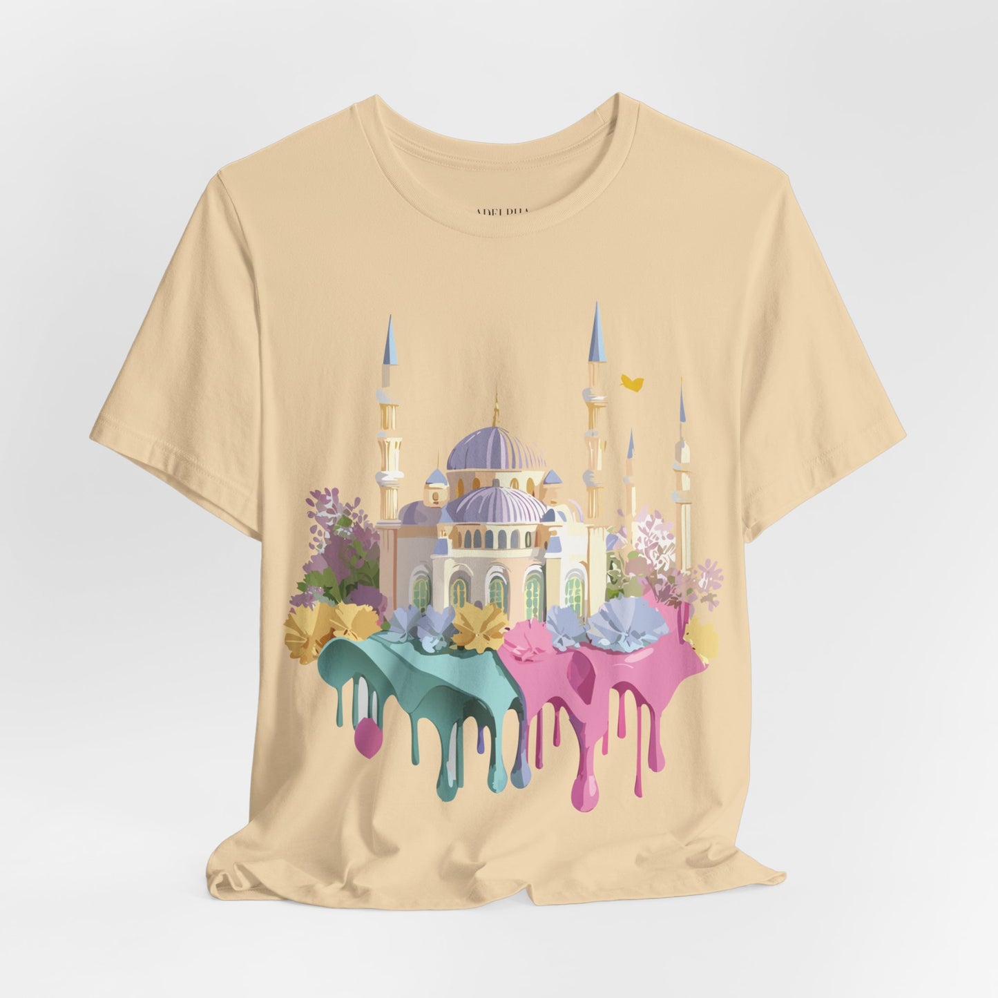 Natural Cotton Tee Shirt - Istanbul, Turkey Printify