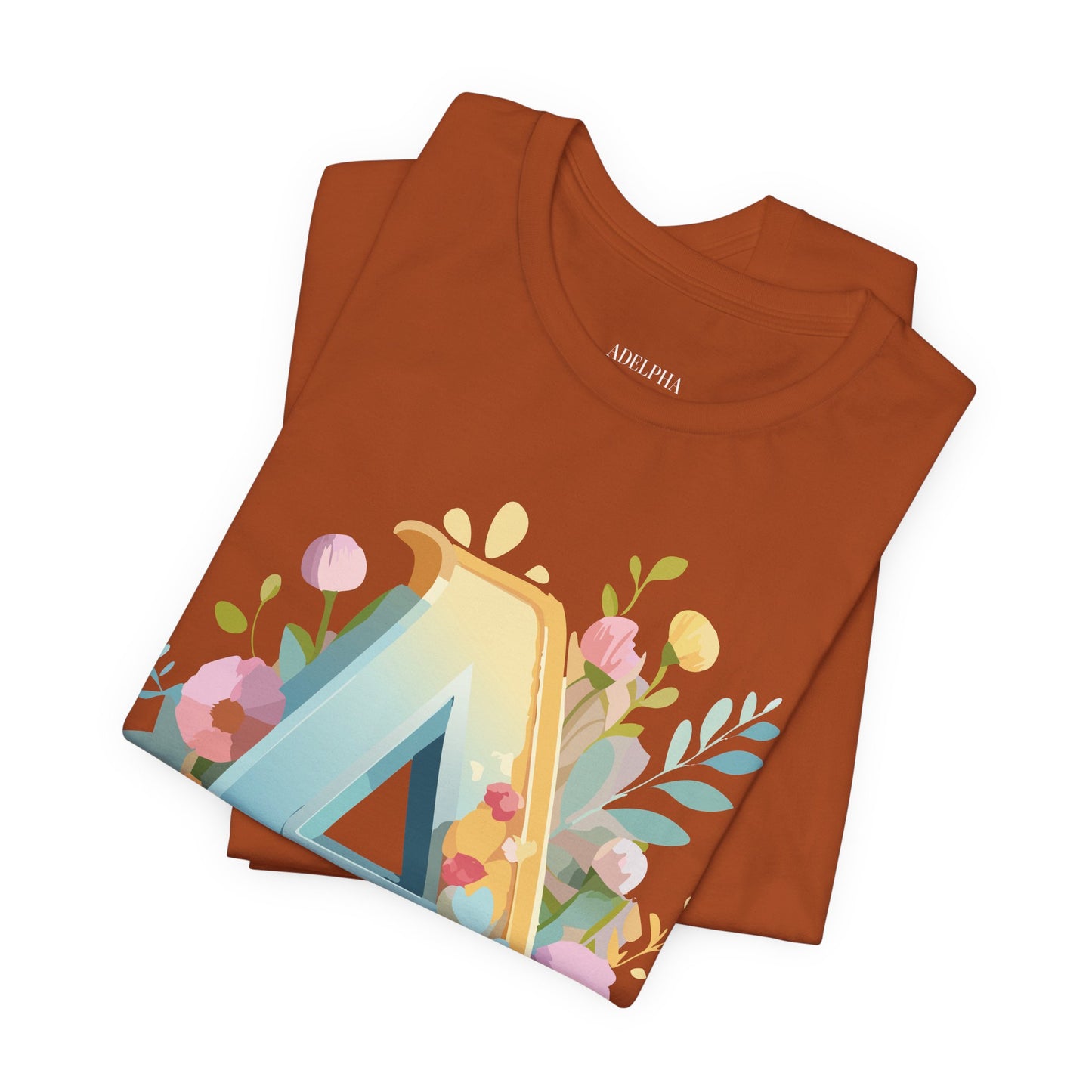 Natural Cotton Tee Shirt - Letters Collection - A Printify