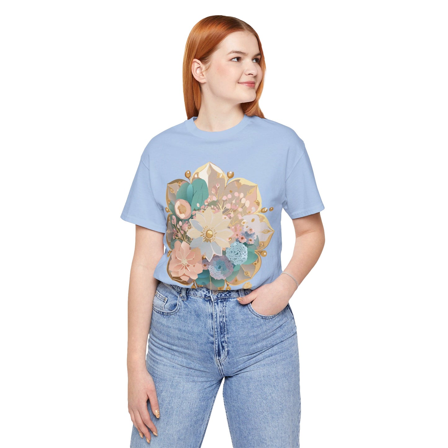 Natural Cotton Tee Shirt - Medallion Collection Printify