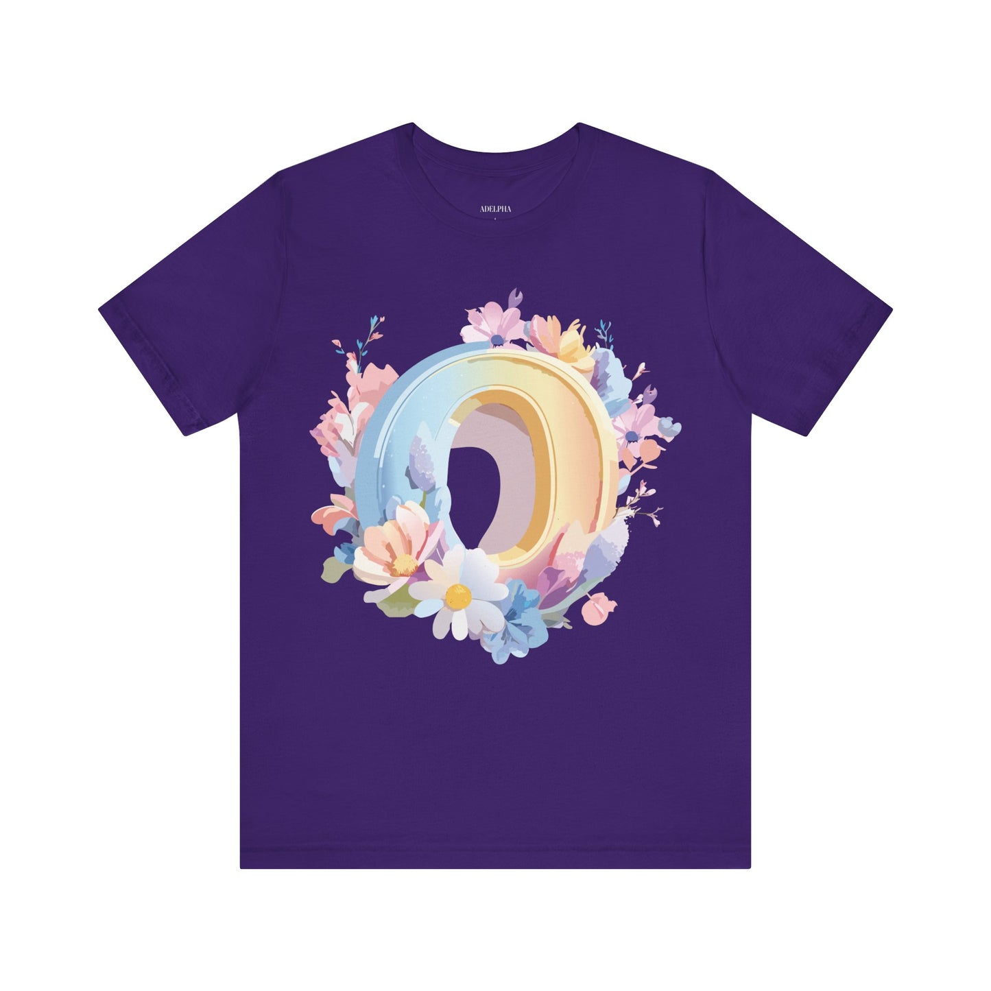 Natural Cotton Tee Shirt - Letters Collection - O Printify