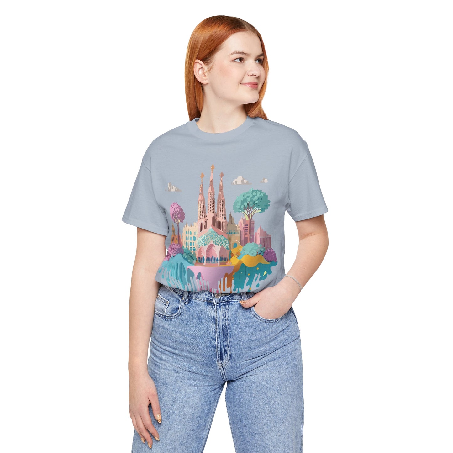 Tourist Shirt, Shirt with Barcelona - ADELPHA