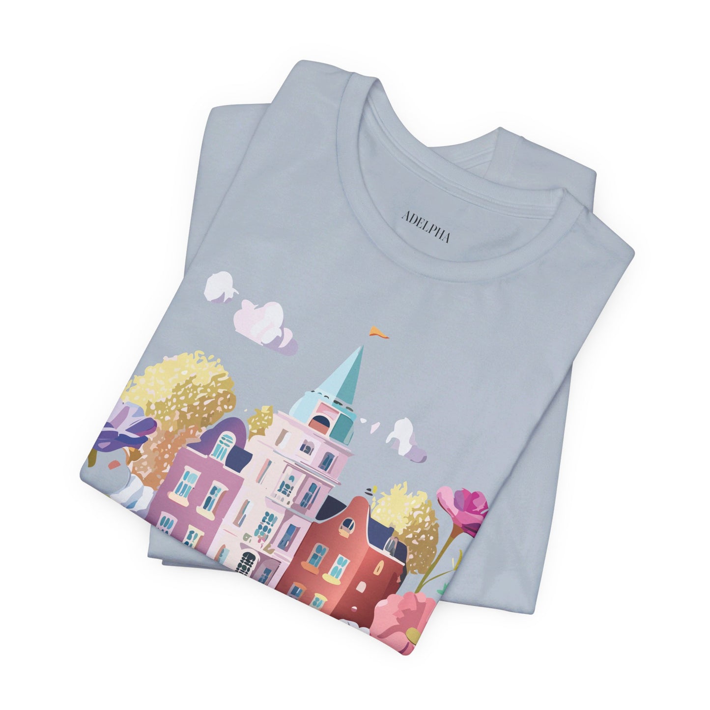Natural Cotton Tee Shirt - Beautiful Places Collection - Amsterdam Printify