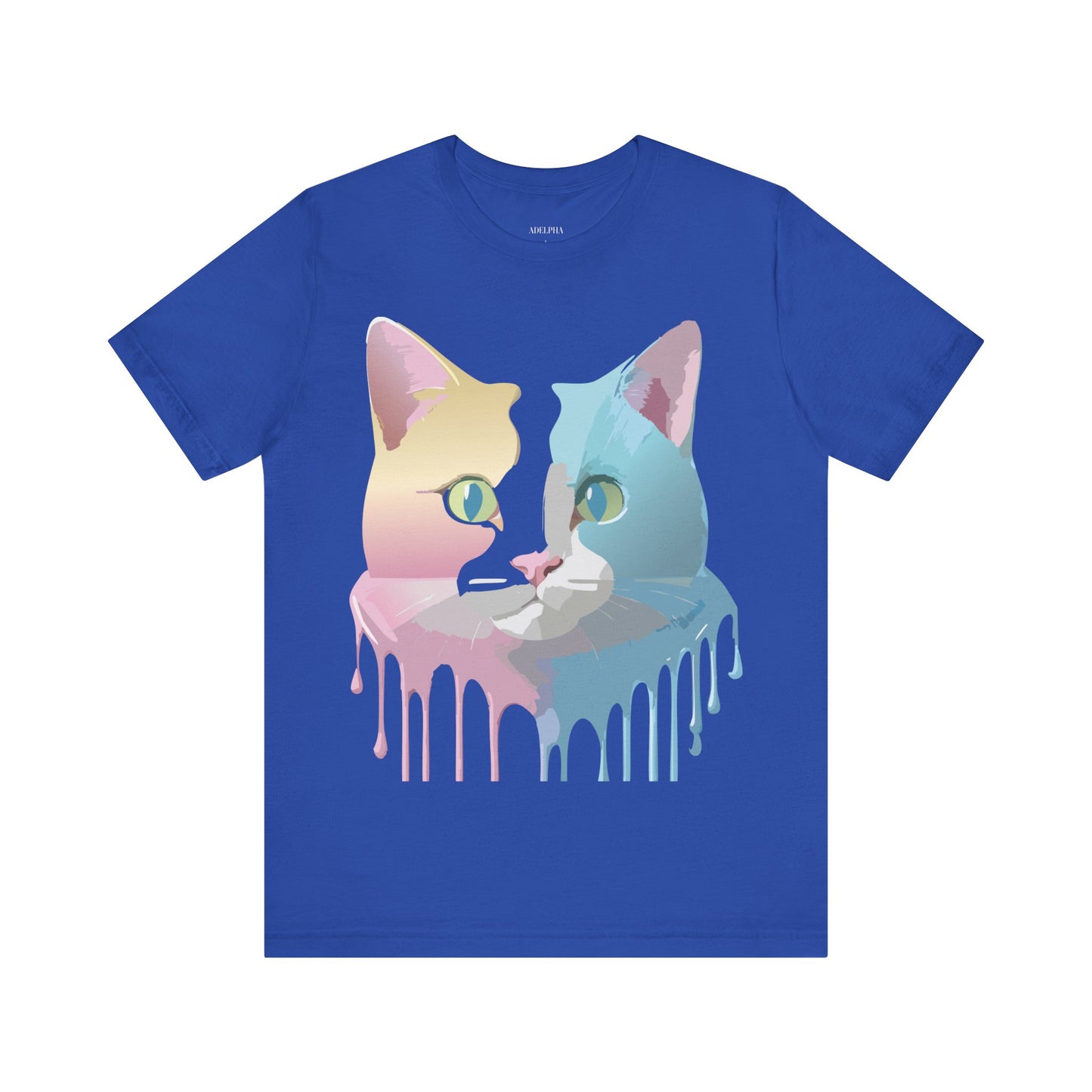 Natural Cotton Tee Shirt with Cat Printify