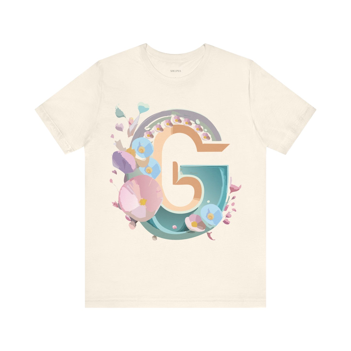 Natural Cotton Tee Shirt - Letters Collection - G Printify