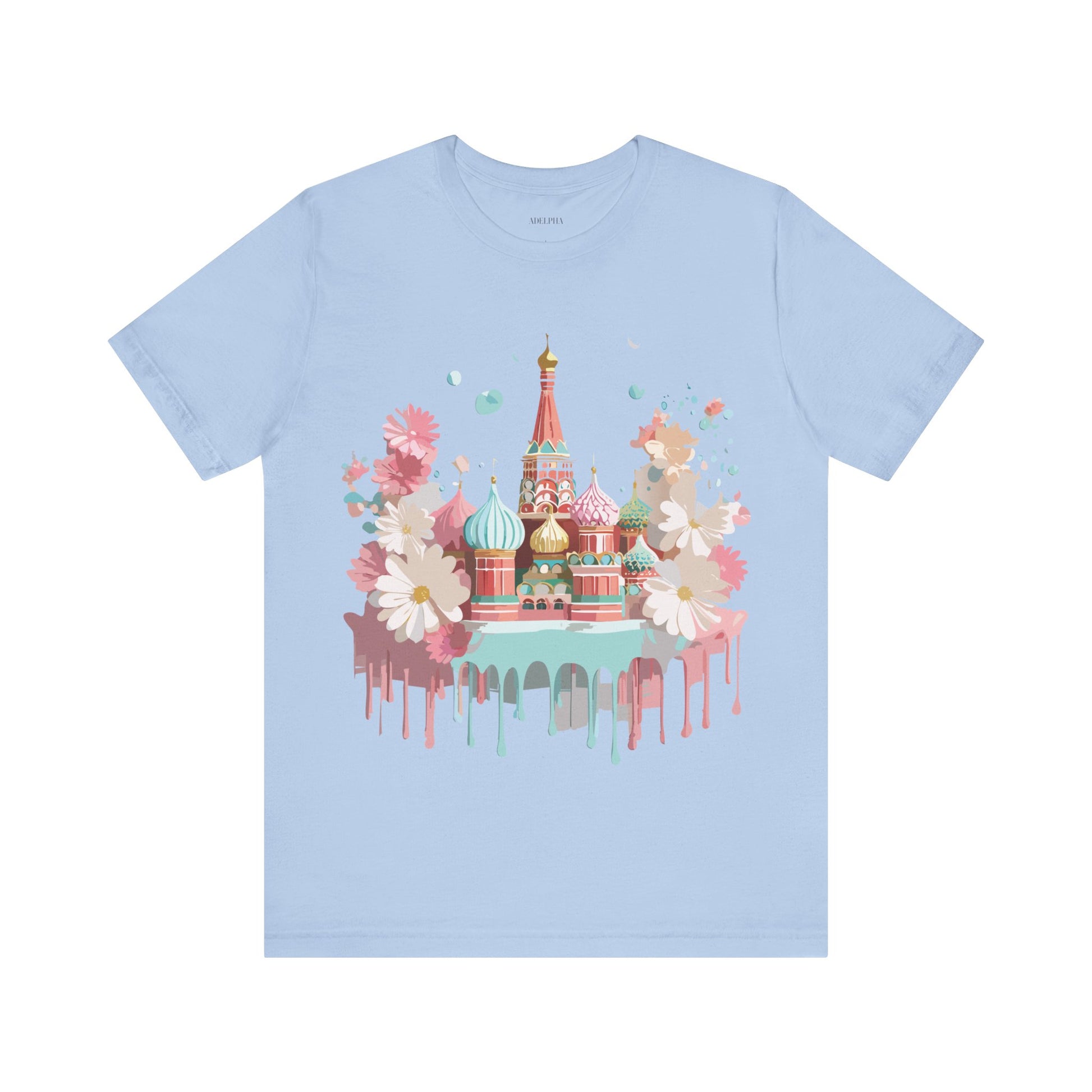 Natural Cotton Tee Shirt - Beautiful Places Collection - Moscow Printify