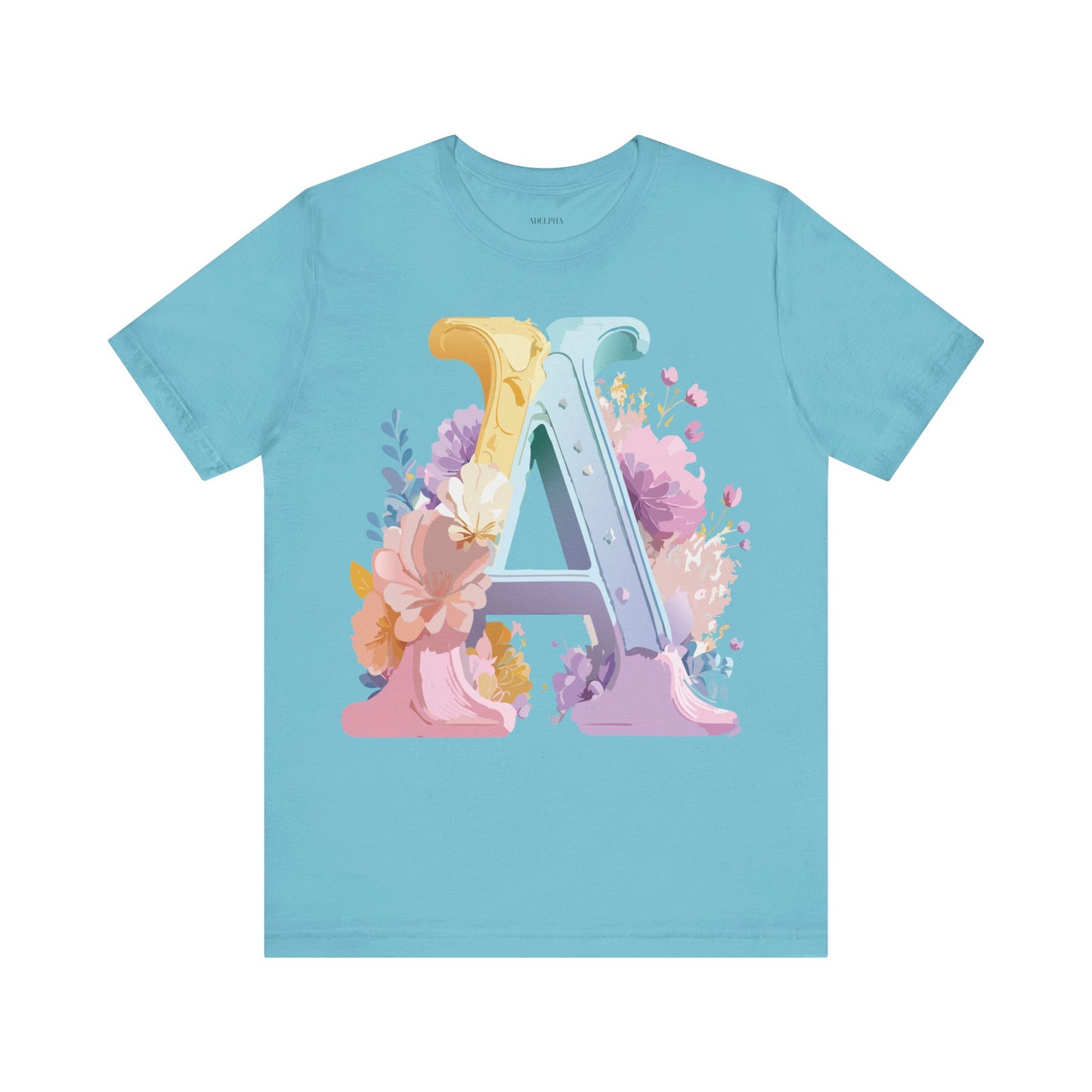 Natural Cotton Tee Shirt - Letters Collection - A Printify