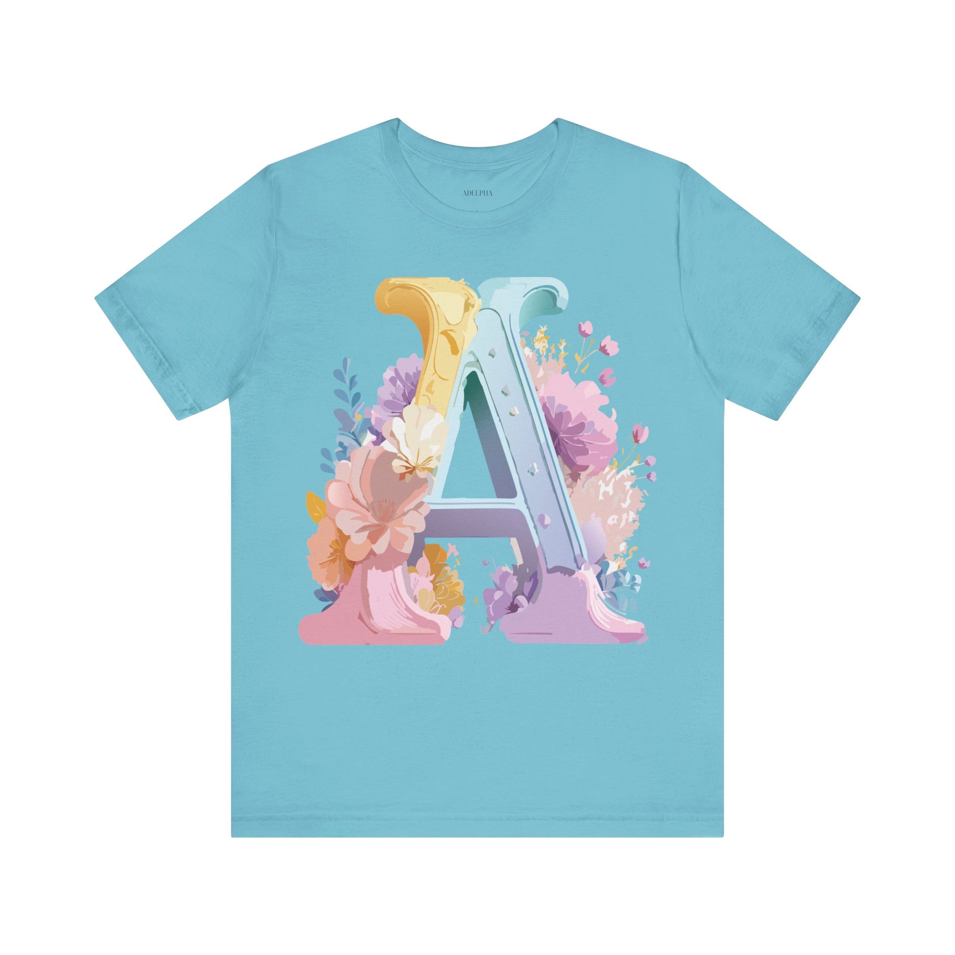 Natural Cotton Tee Shirt - Letters Collection - A Printify