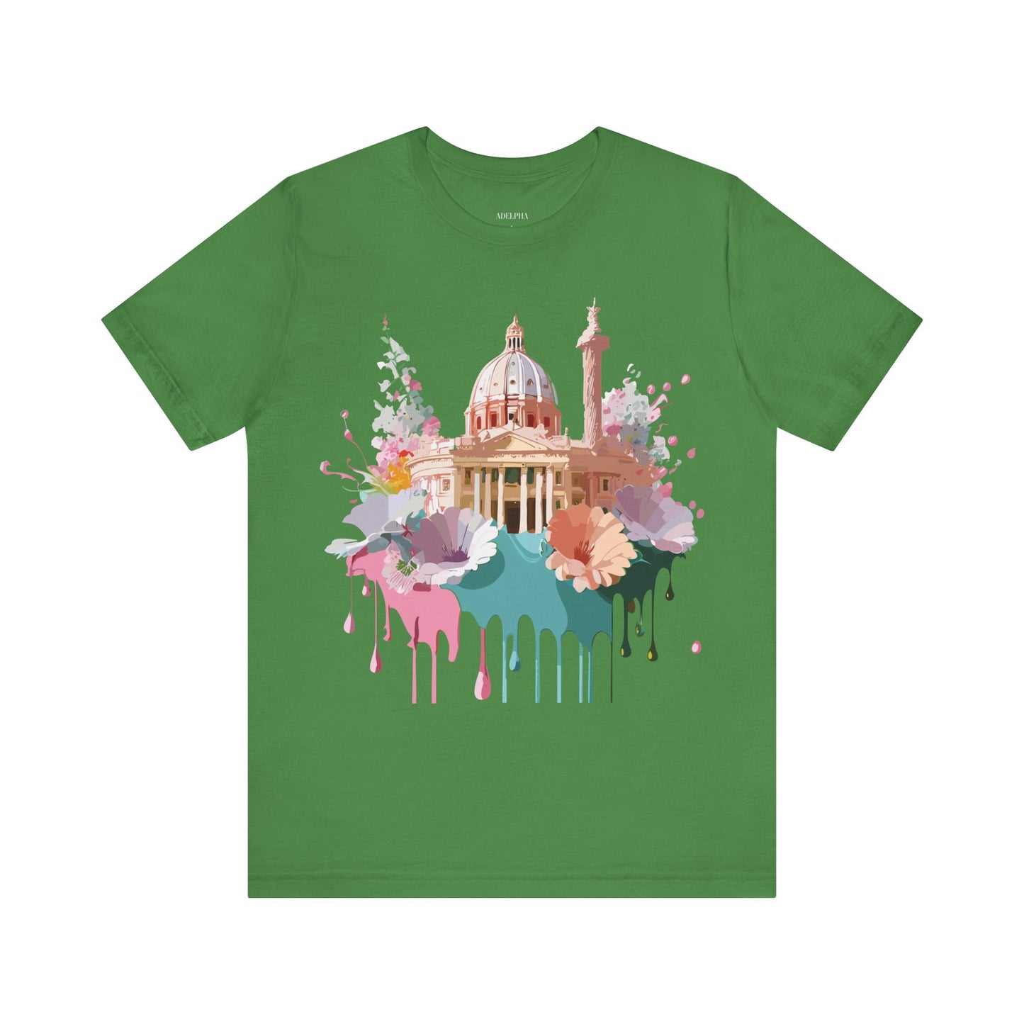 Natural Cotton Tee Shirt - Beautiful Places Collection - Rome Printify