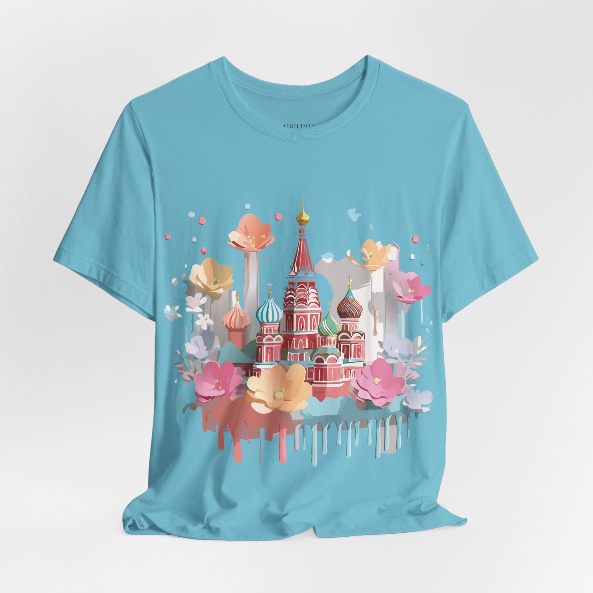 Natural Cotton Tee Shirt - Beautiful Places Collection - Moscow Printify