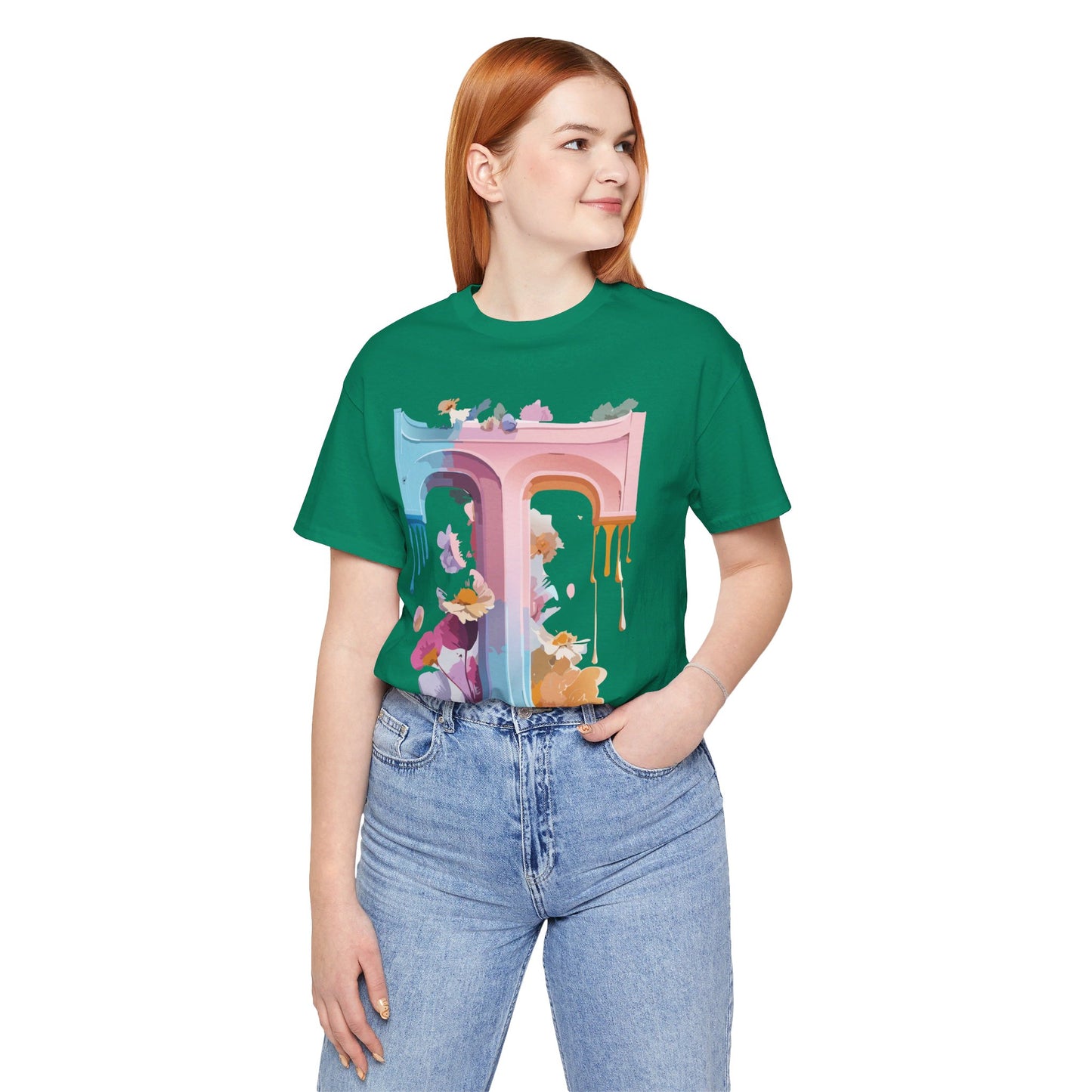 Natural Cotton Tee Shirt - Letters Collection - T Printify