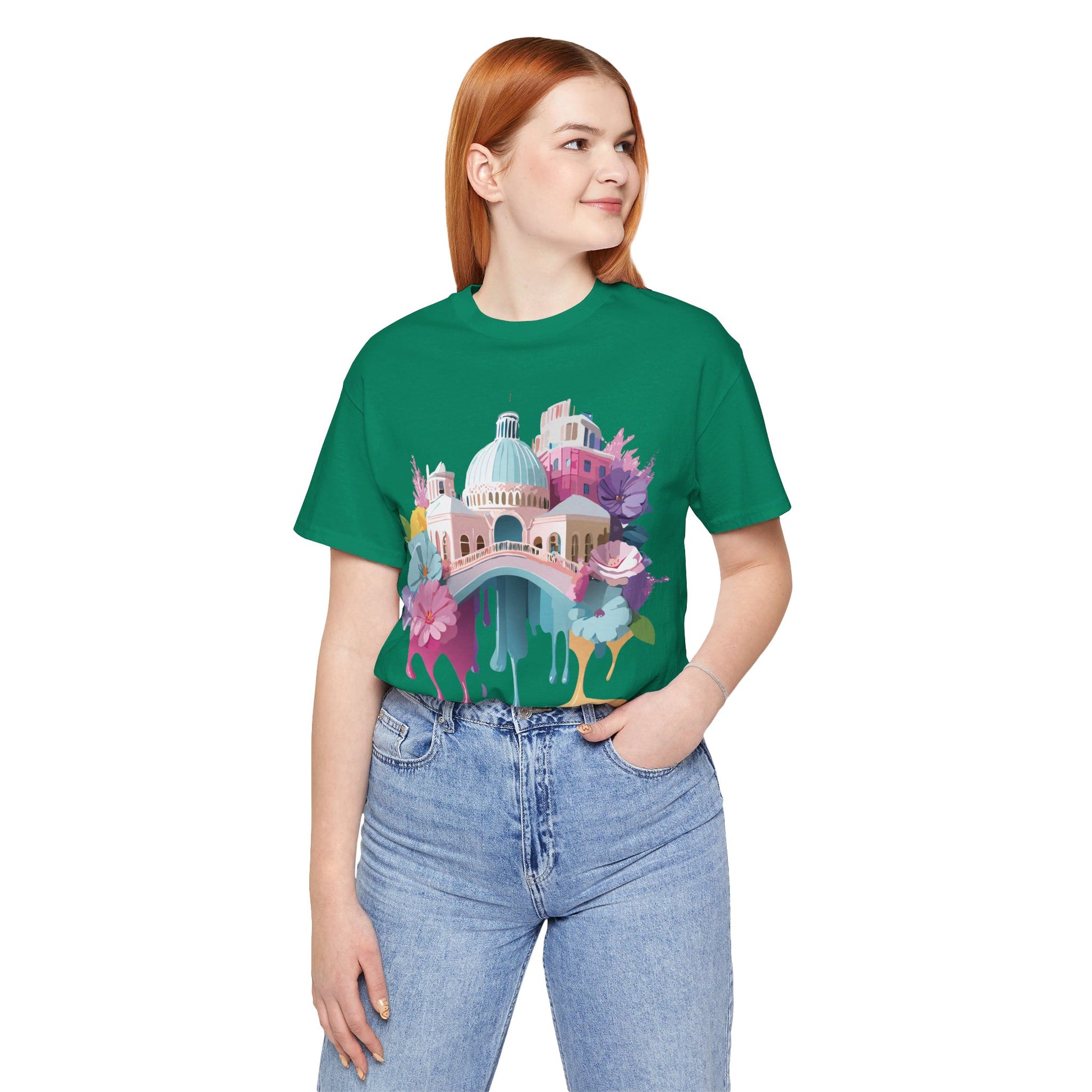 Natural Cotton Tee Shirt - Beautiful Places Collection - Venice Printify