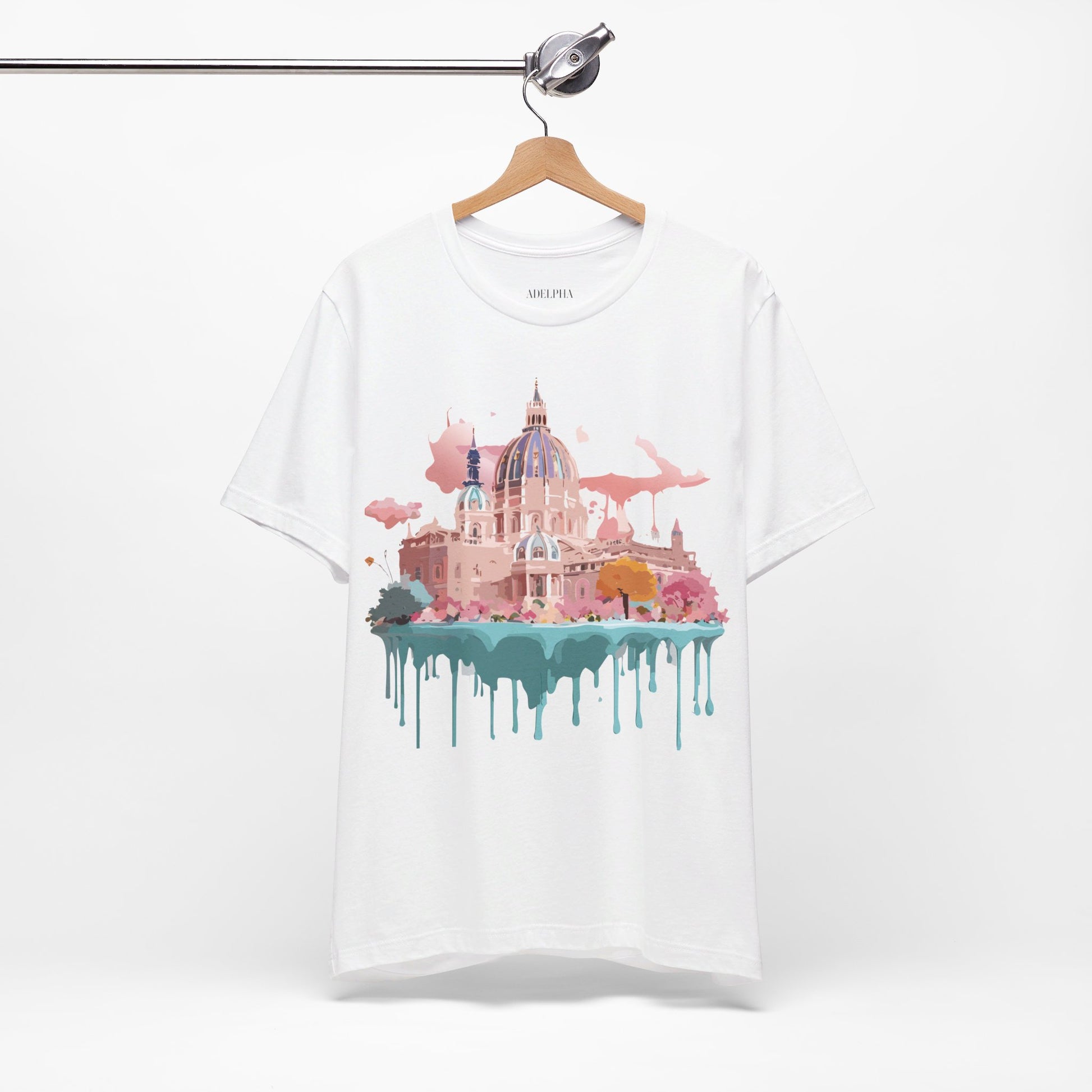 Natural Cotton Tee Shirt - Beautiful Places Collection - Vienna Printify