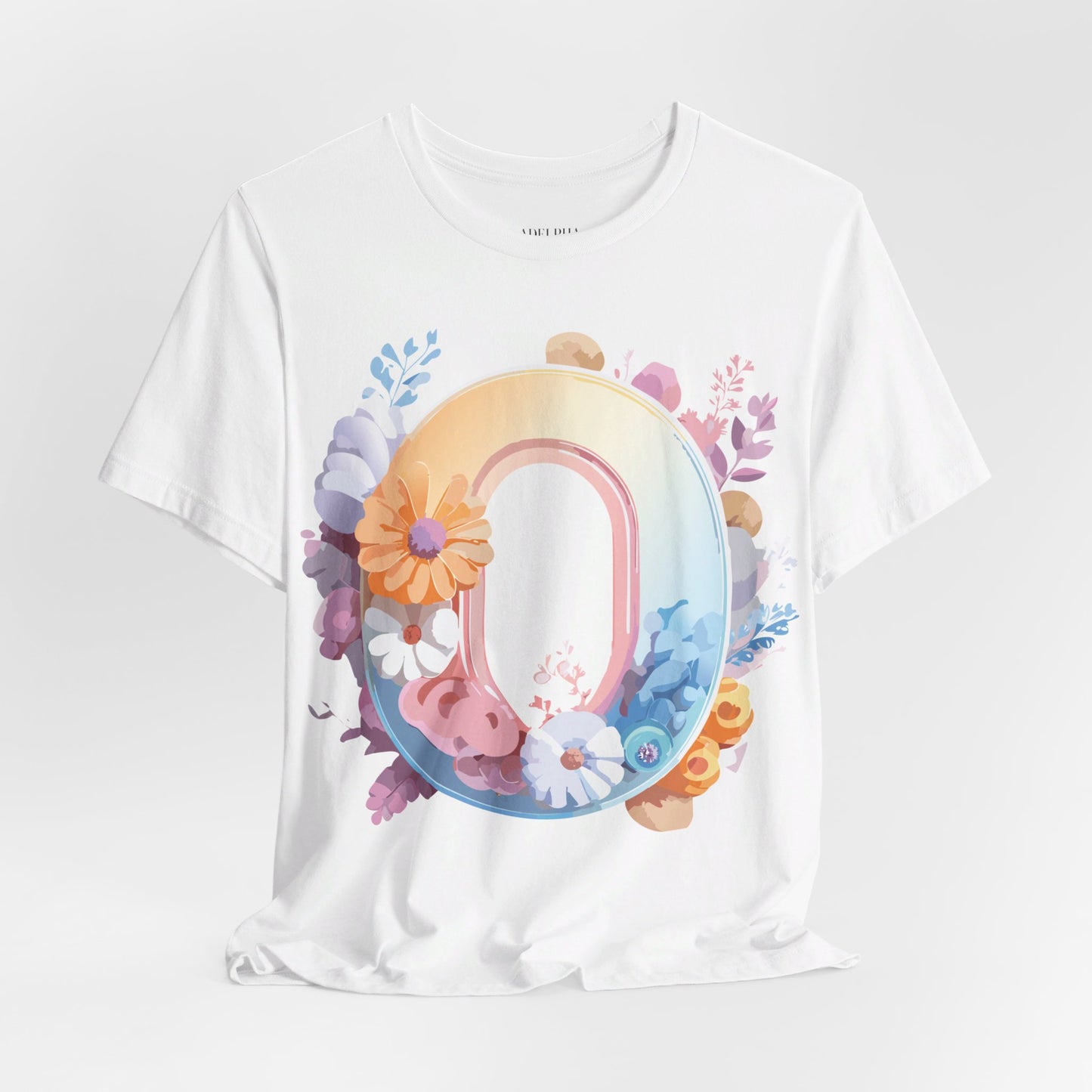 Natural Cotton Tee Shirt - Letters Collection - O Printify