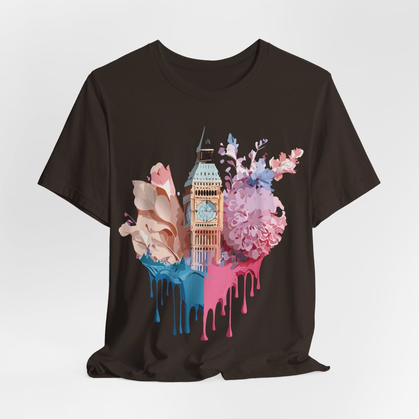 Natural Cotton Tee Shirt - Beautiful Places Collection - London Printify