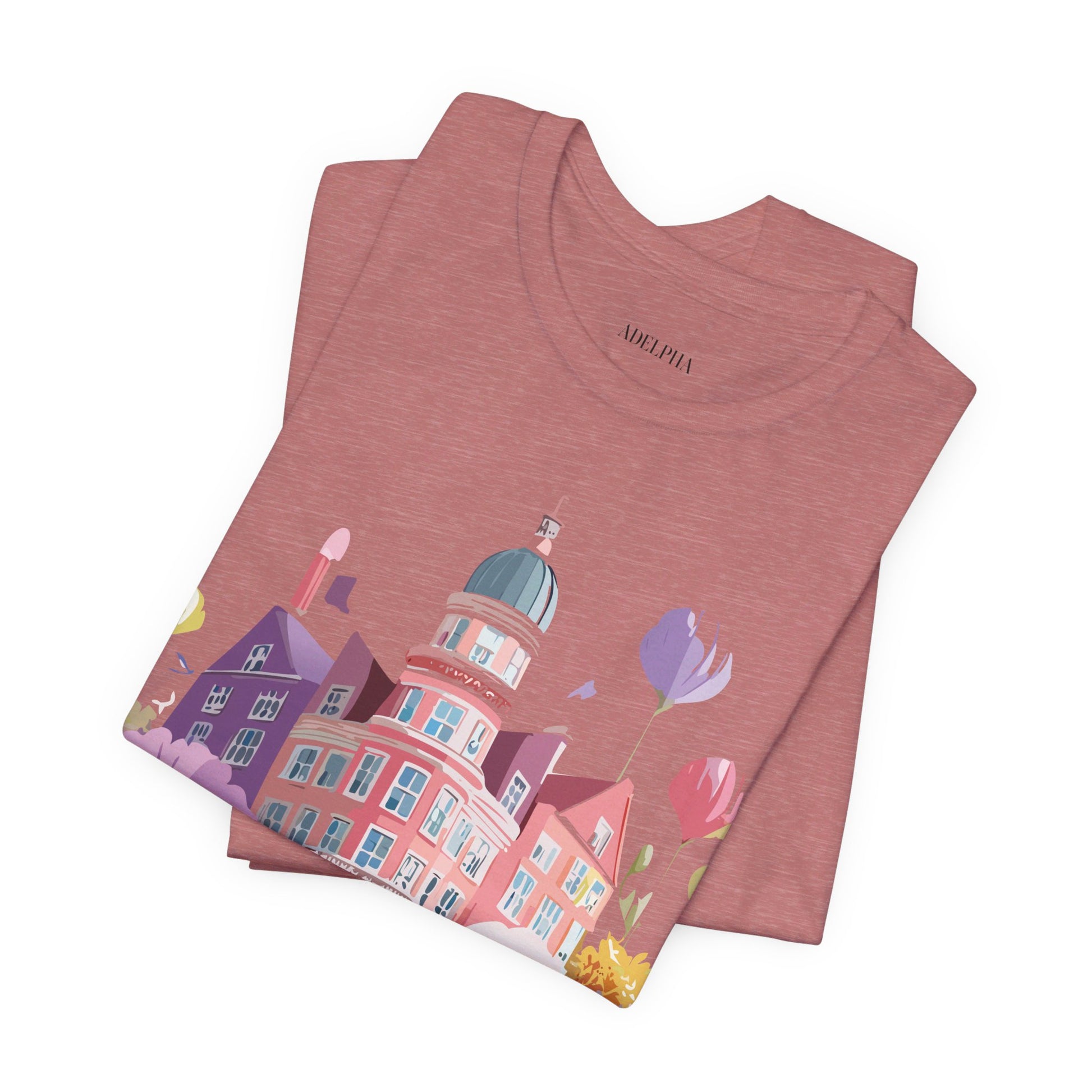 Natural Cotton Tee Shirt - Beautiful Places Collection - Amsterdam Printify