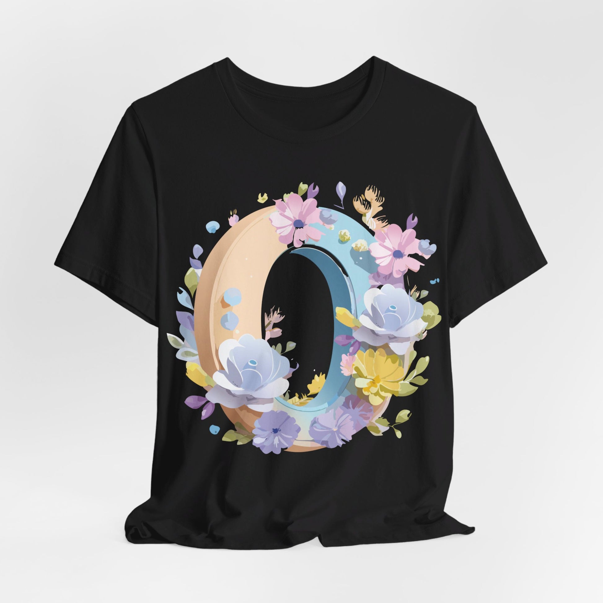 Natural Cotton Tee Shirt - Letters Collection - O Printify