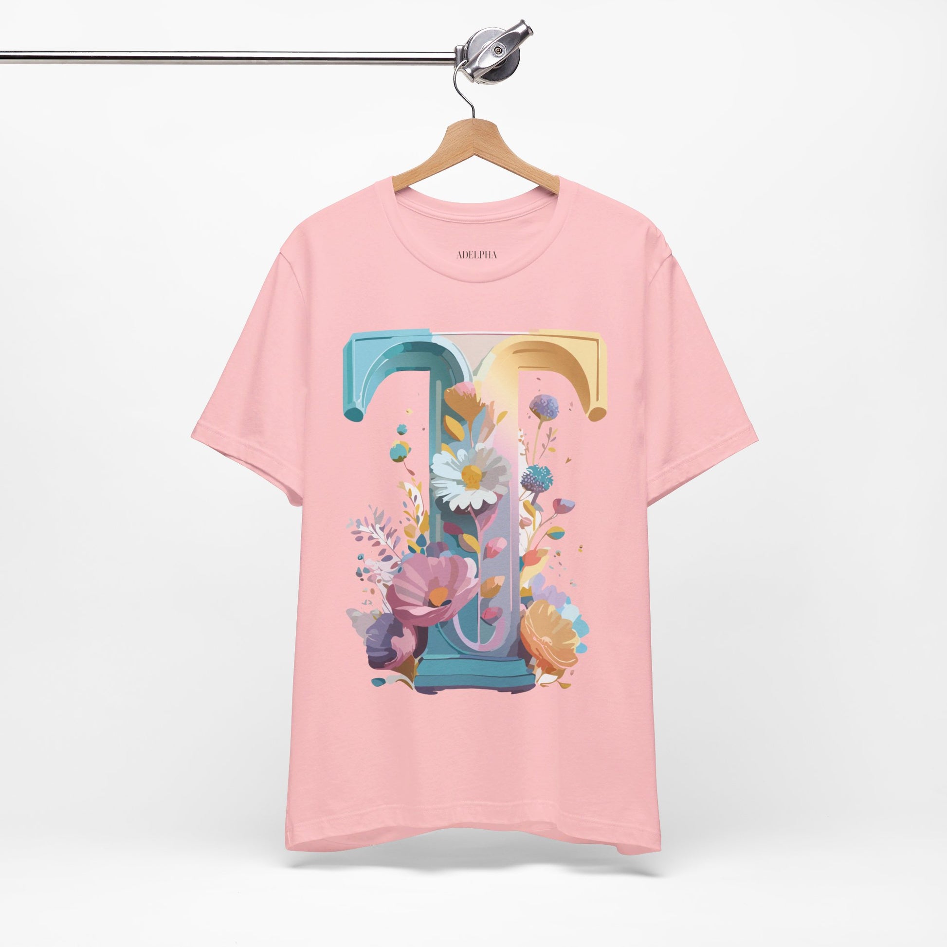 Natural Cotton Tee Shirt - Letters Collection - T Printify