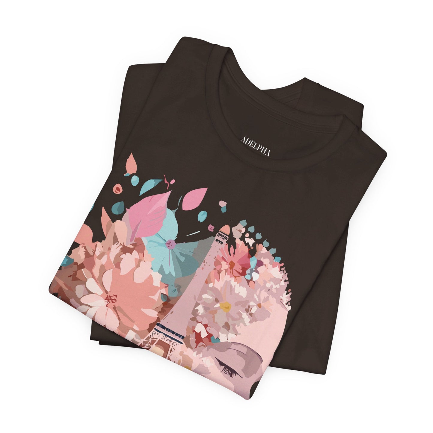 Natural Cotton Tee Shirt - Beautiful Places Collection - Paris Printify
