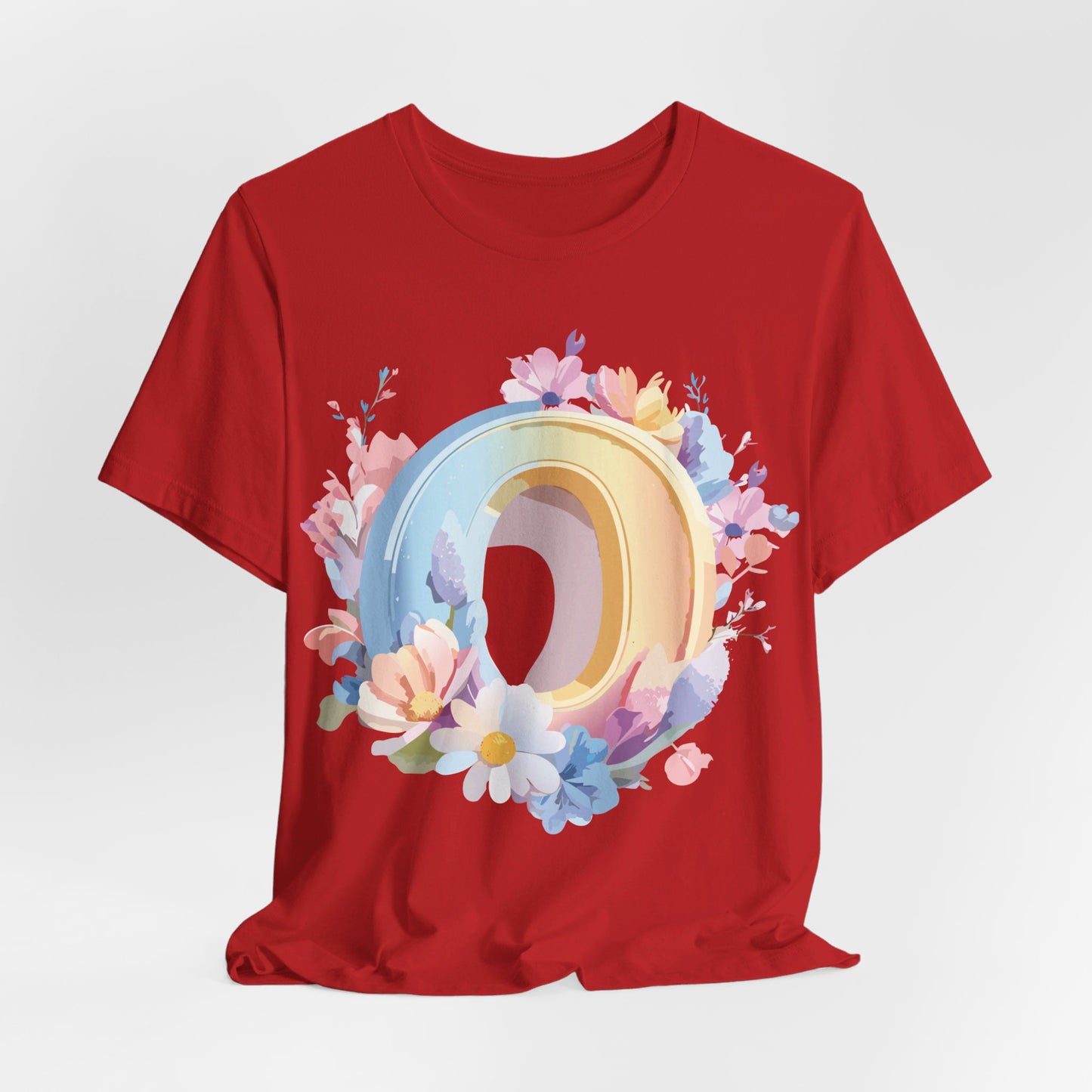 Natural Cotton Tee Shirt - Letters Collection - O Printify