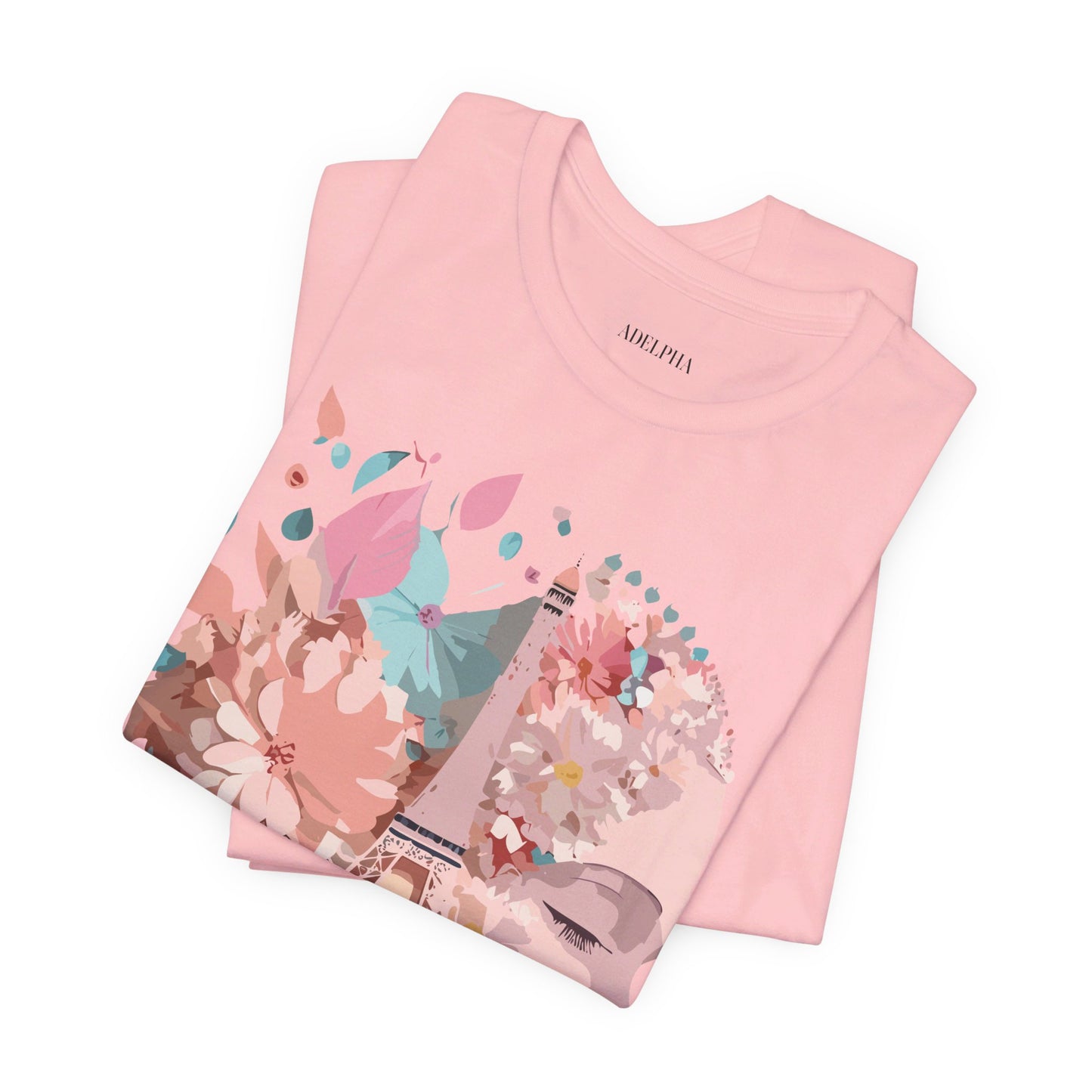 Natural Cotton Tee Shirt - Beautiful Places Collection - Paris Printify