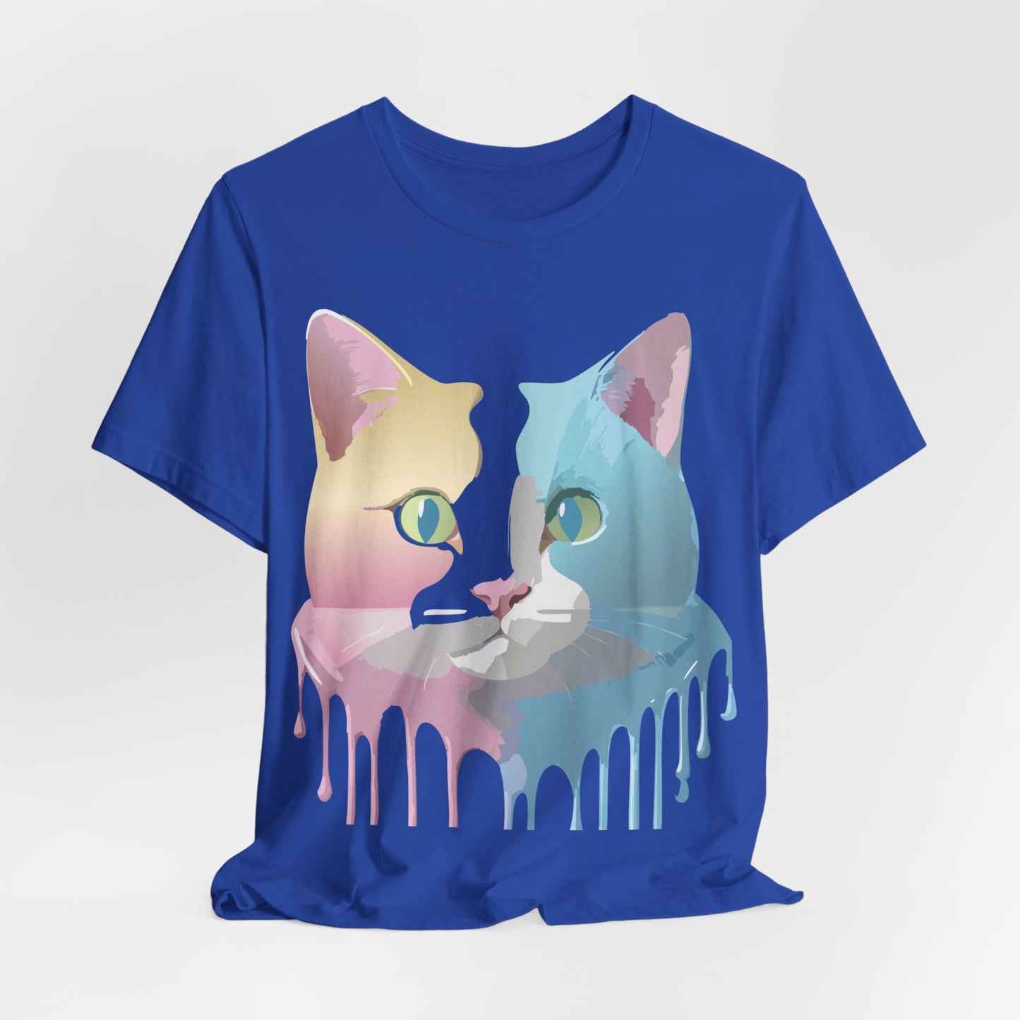 Natural Cotton Tee Shirt with Cat Printify