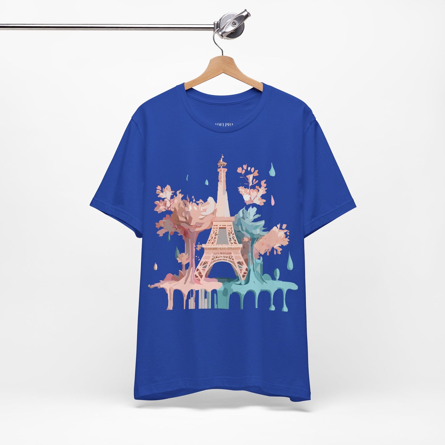 Natural Cotton Tee Shirt - Beautiful Places Collection - Paris Printify