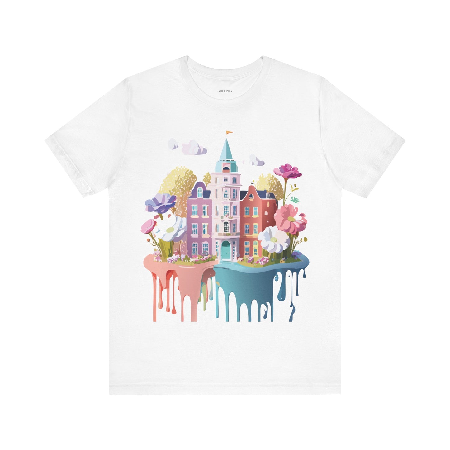 Natural Cotton Tee Shirt - Beautiful Places Collection - Amsterdam Printify