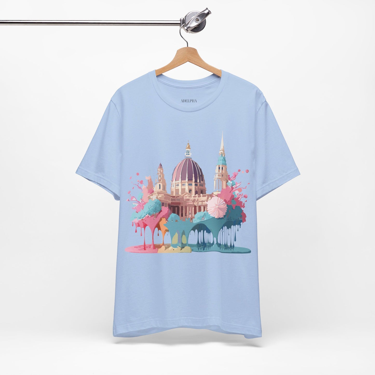 Natural Cotton Tee Shirt - Beautiful Places Collection - Vienna Printify