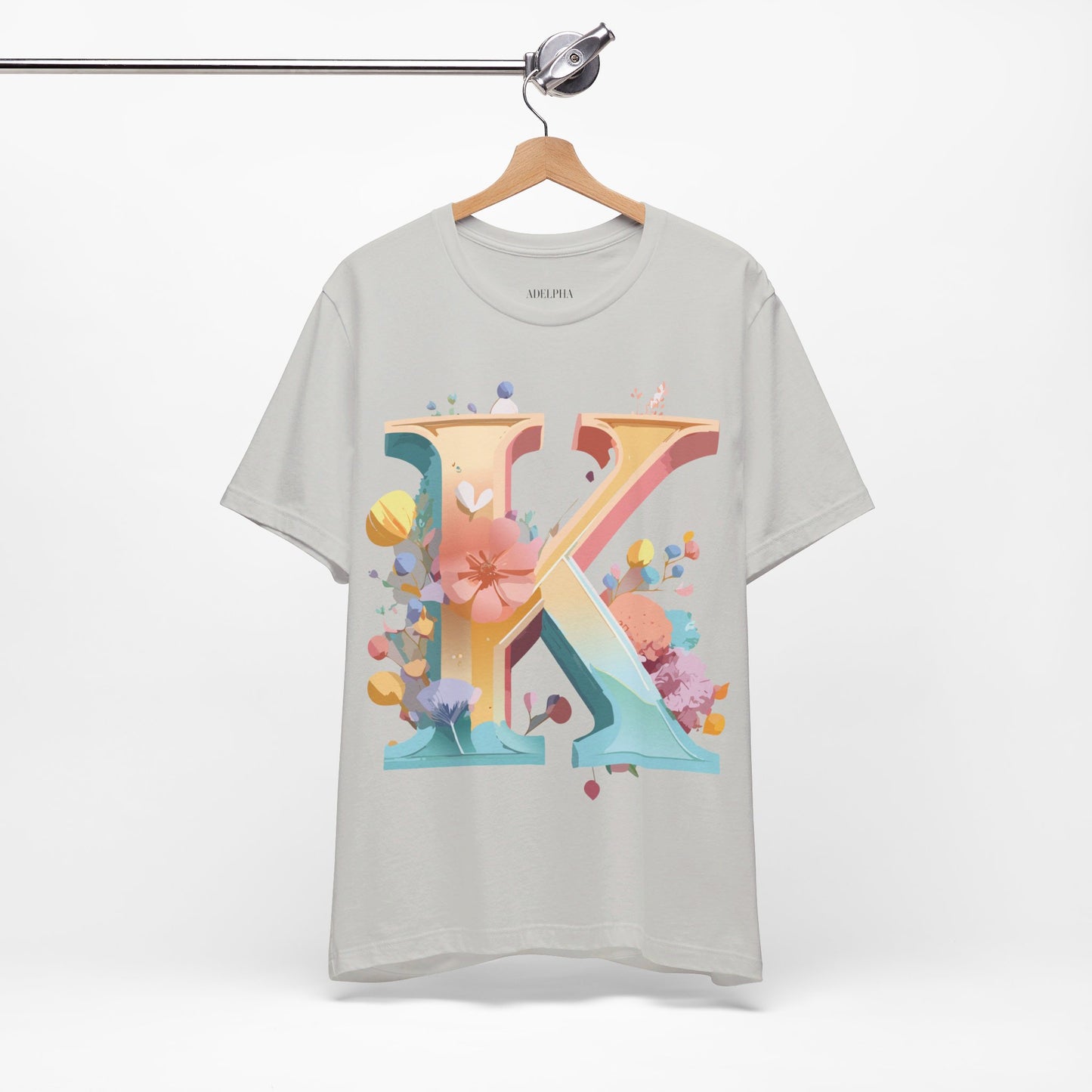 Natural Cotton Tee Shirt - Letters Collection - K Printify