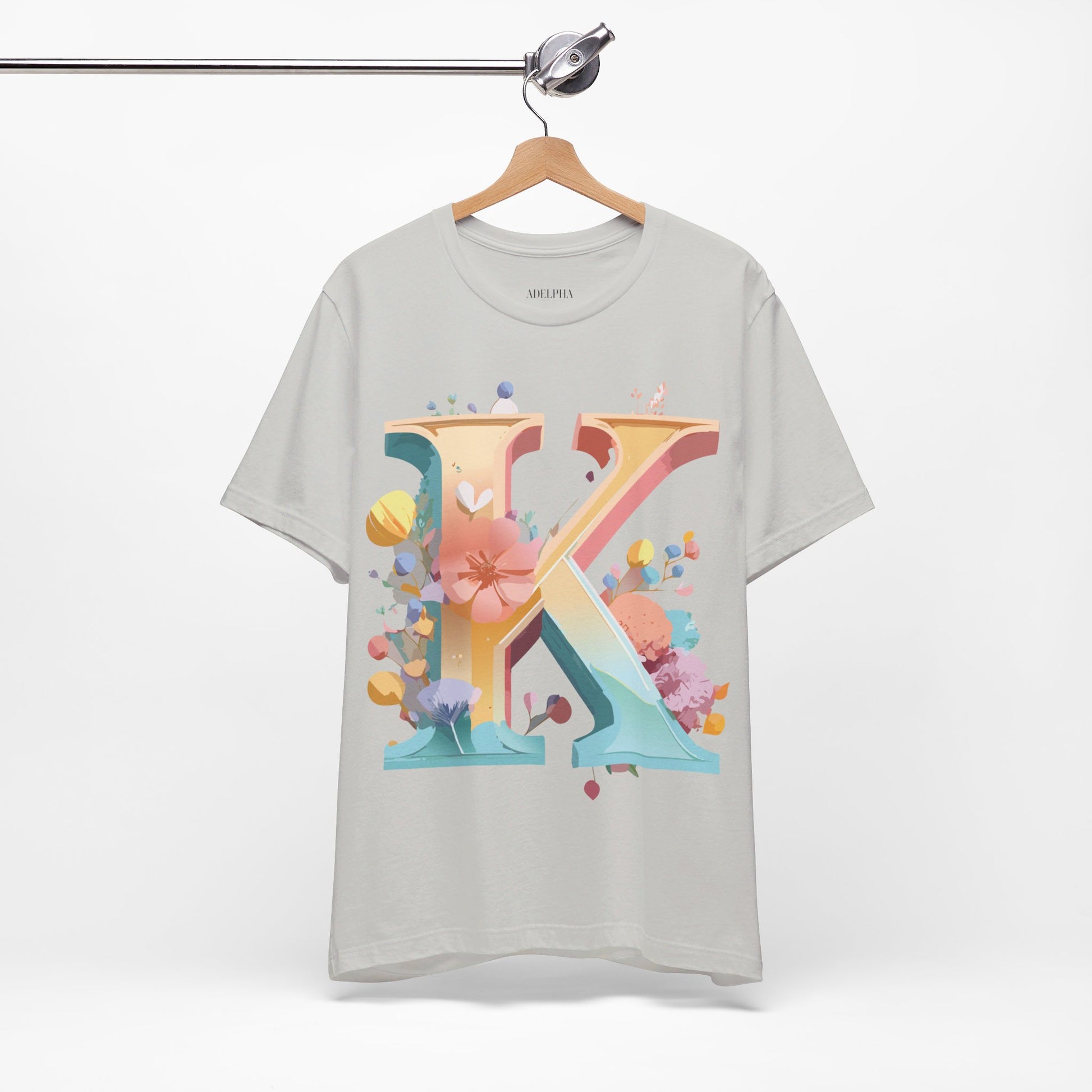 Natural Cotton Tee Shirt - Letters Collection - K Printify