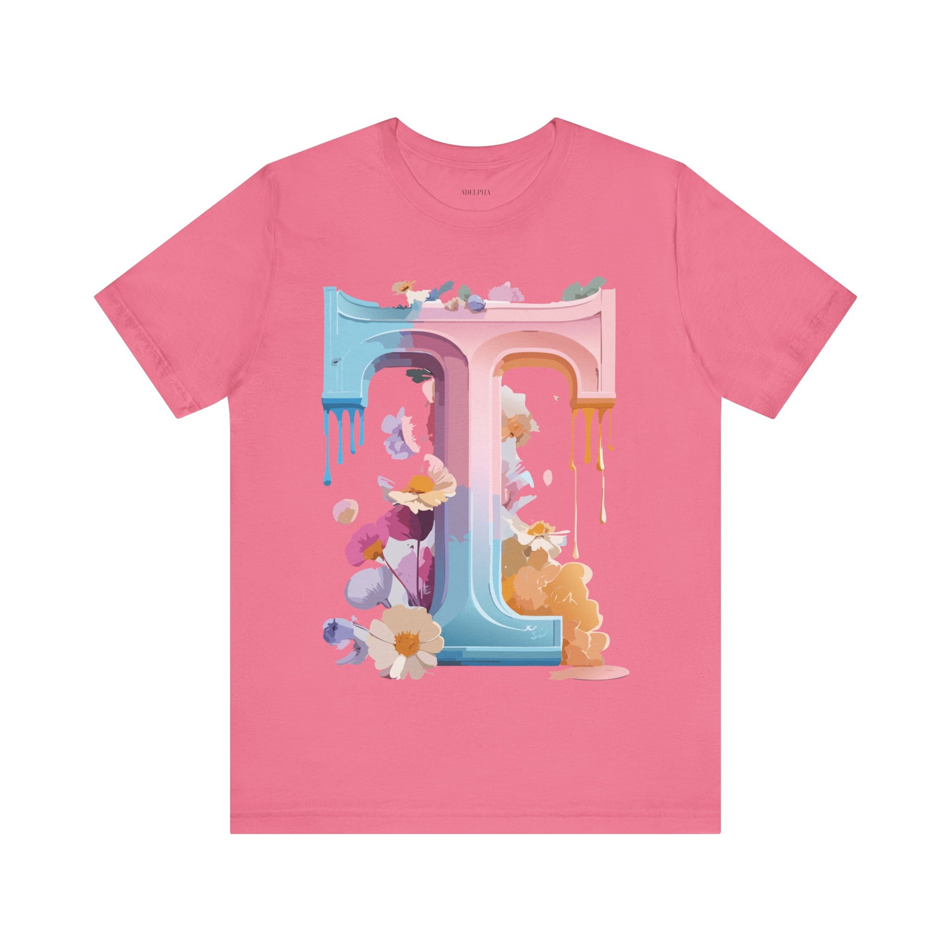 Natural Cotton Tee Shirt - Letters Collection - T Printify