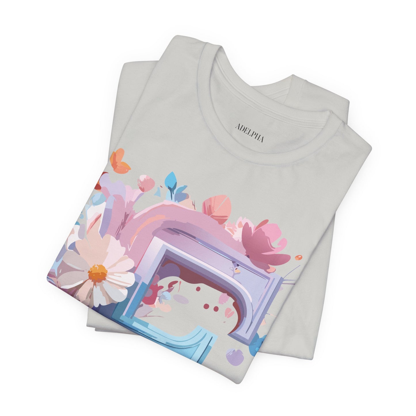 Natural Cotton Tee Shirt - Letters Collection - F Printify