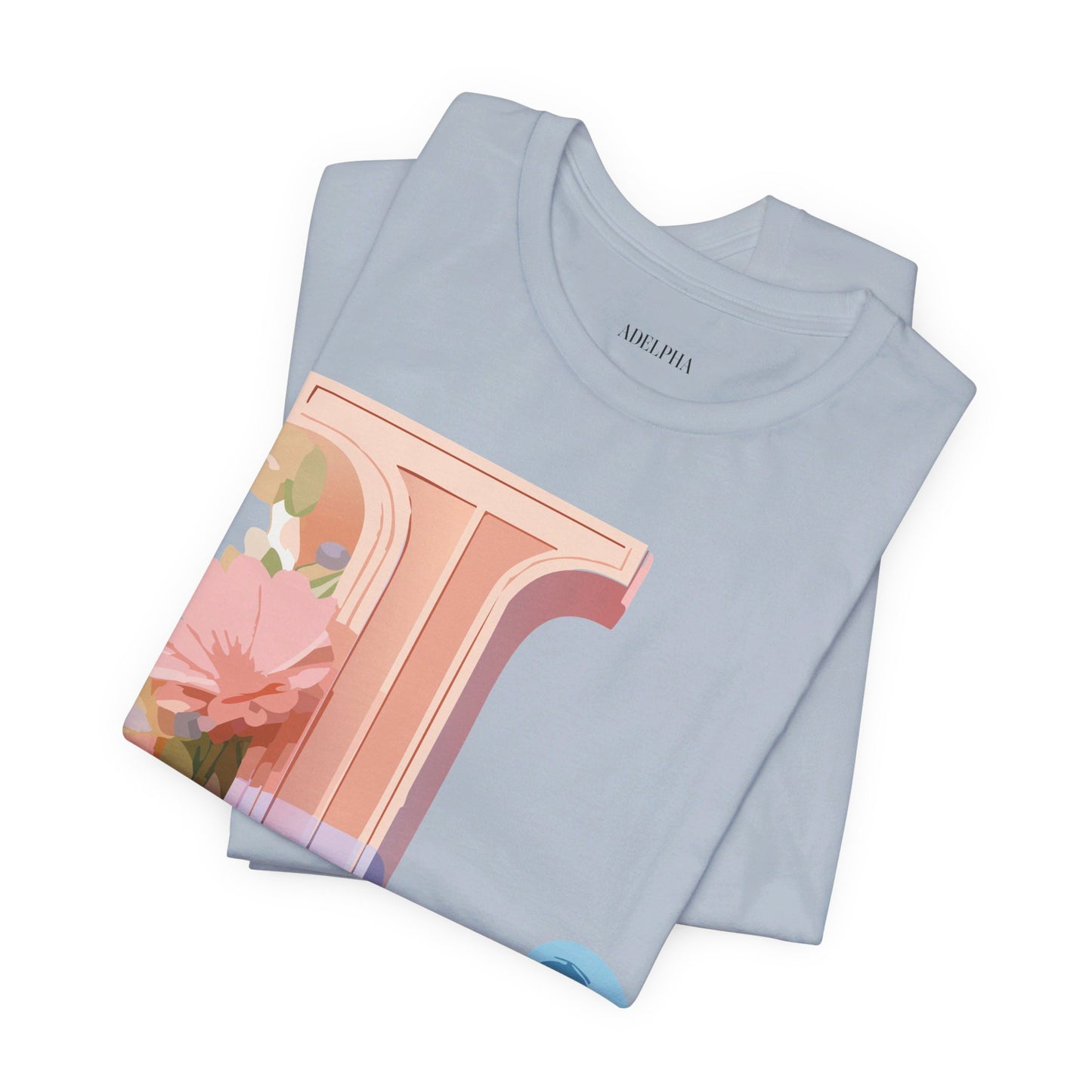 Natural Cotton Tee Shirt - Letters Collection - L Printify