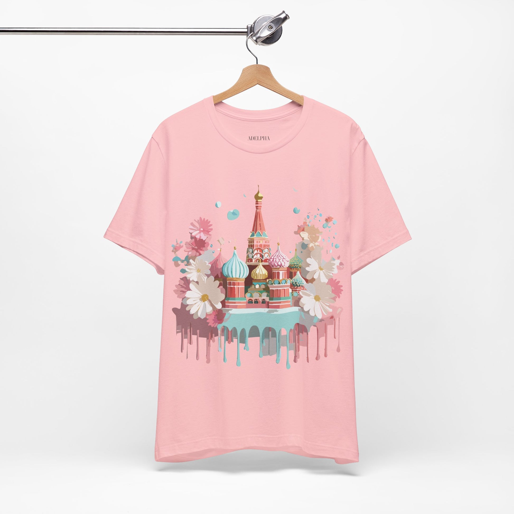 Natural Cotton Tee Shirt - Beautiful Places Collection - Moscow Printify