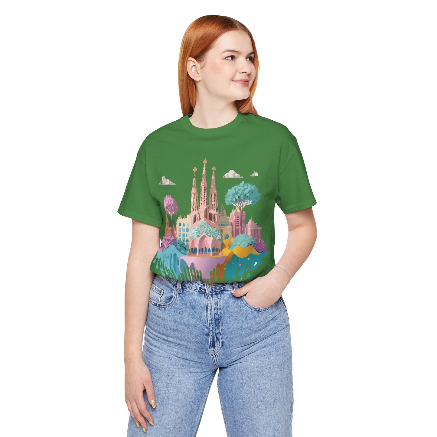 Tourist Shirt, Shirt with Barcelona - ADELPHA