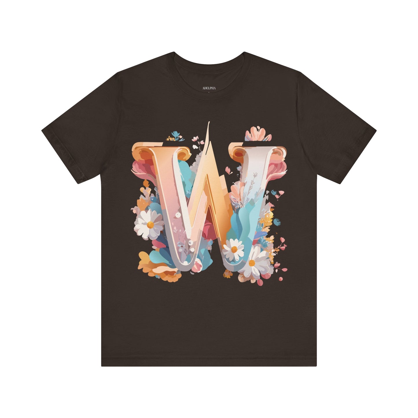 Natural Cotton Tee Shirt - Letters Collection - W Printify